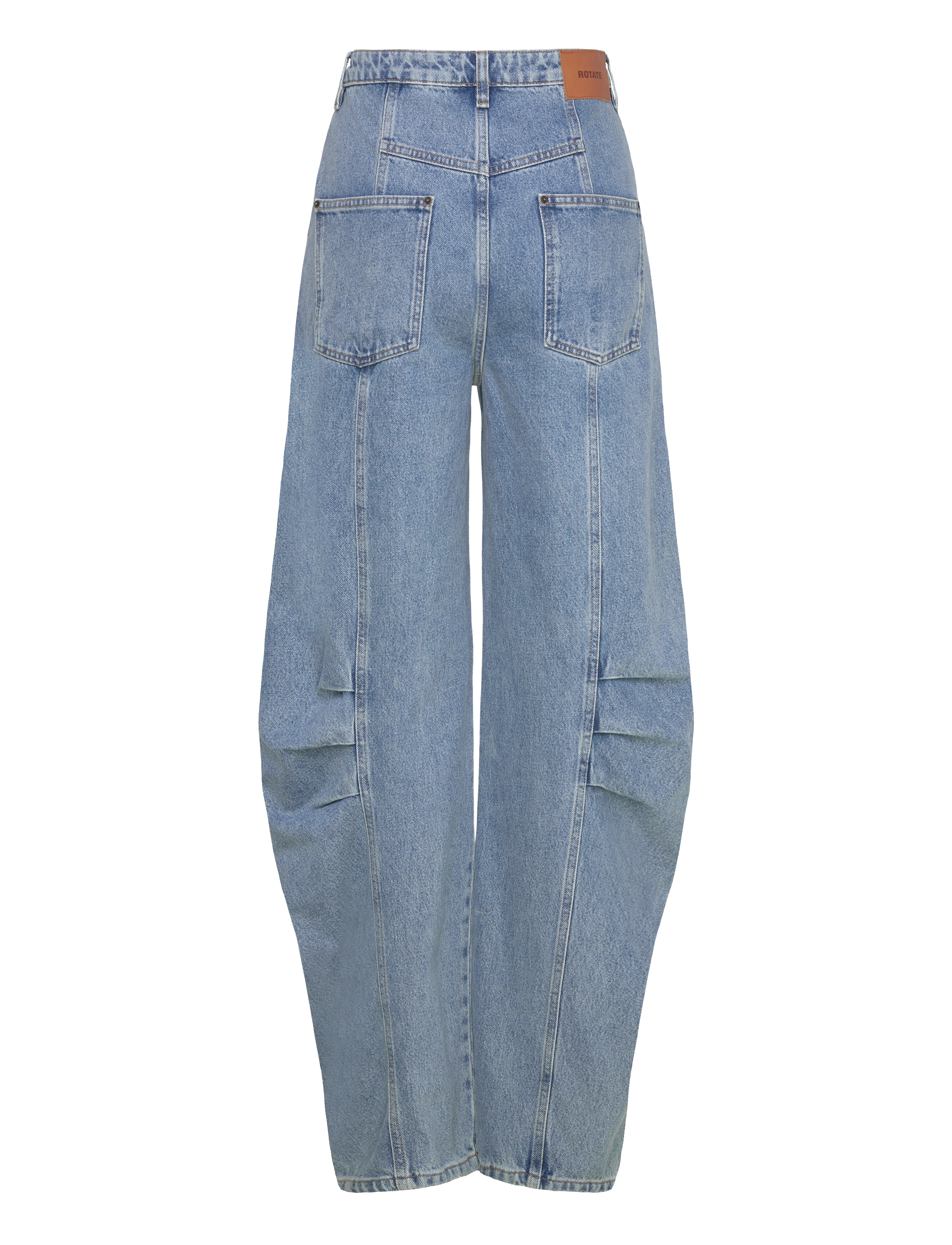ROTATE - CARGO DENIM PANTS - cargo bikses - vintage blue, denim - 1
