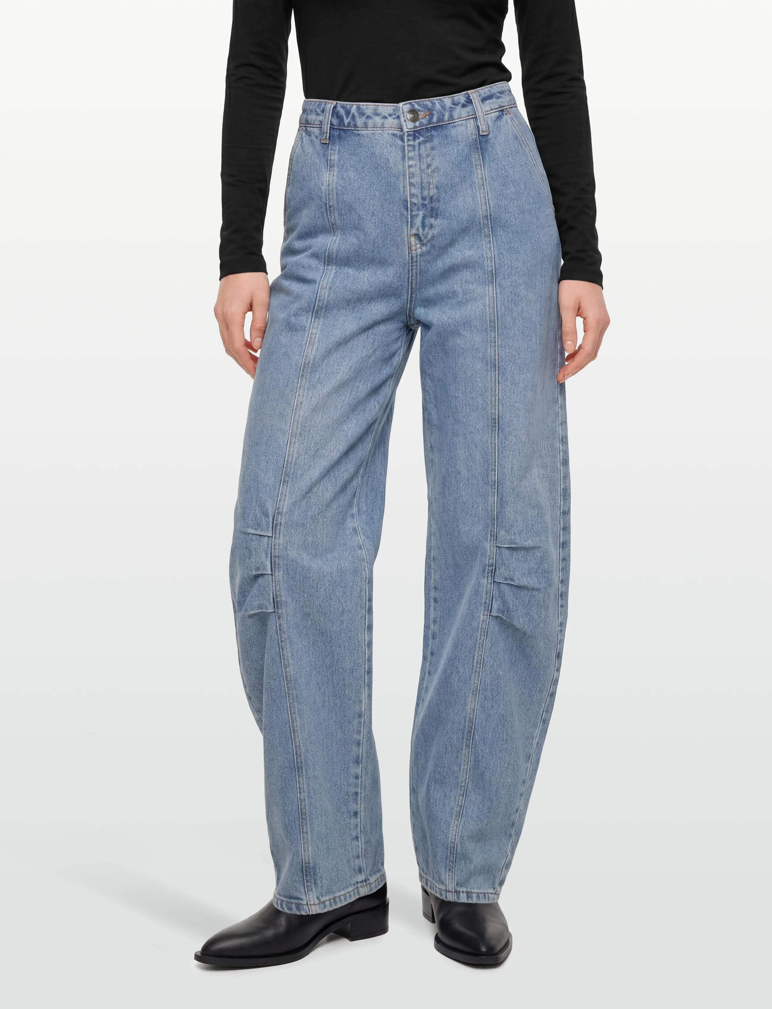 ROTATE - CARGO DENIM PANTS - cargo püksid - vintage blue, denim - 3