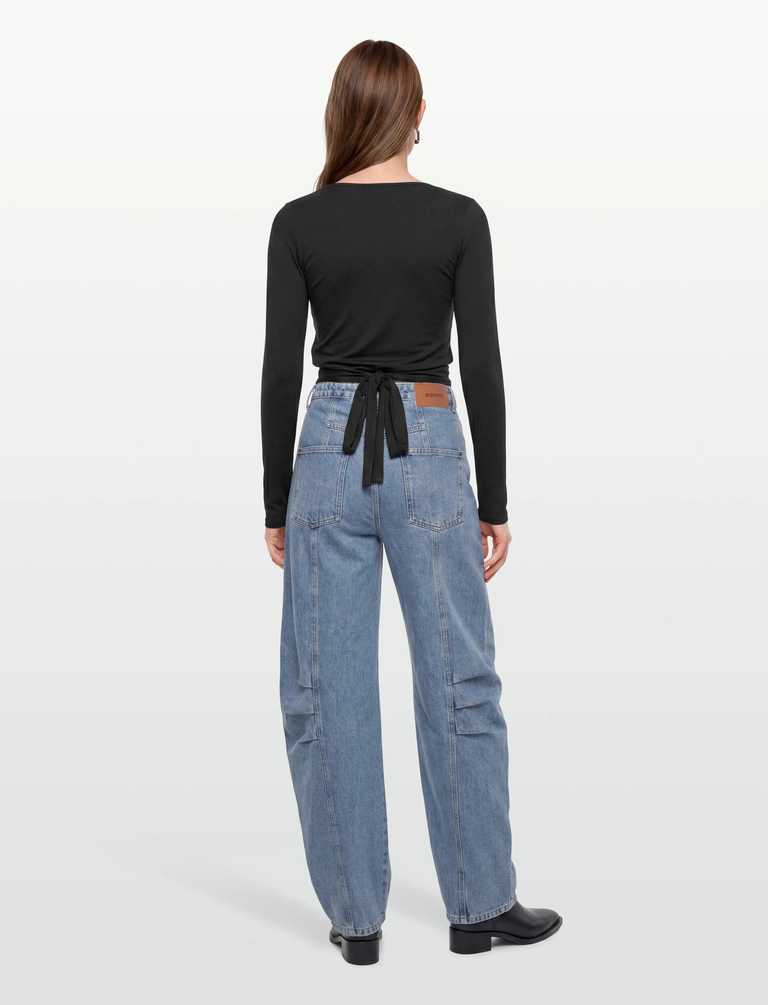 ROTATE - CARGO DENIM PANTS - cargo püksid - vintage blue, denim - 4