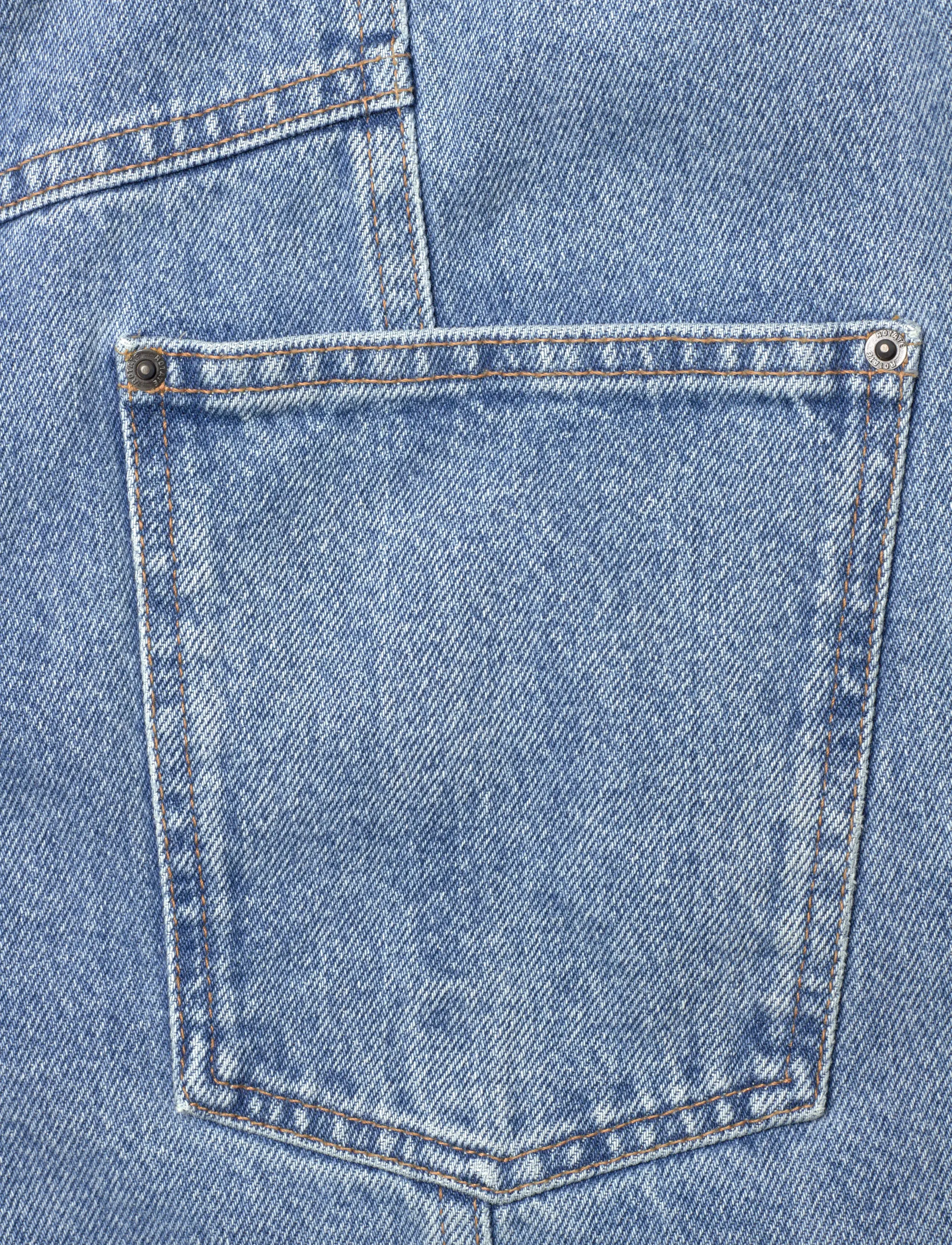 ROTATE - CARGO DENIM PANTS - cargo bikses - vintage blue, denim - 4