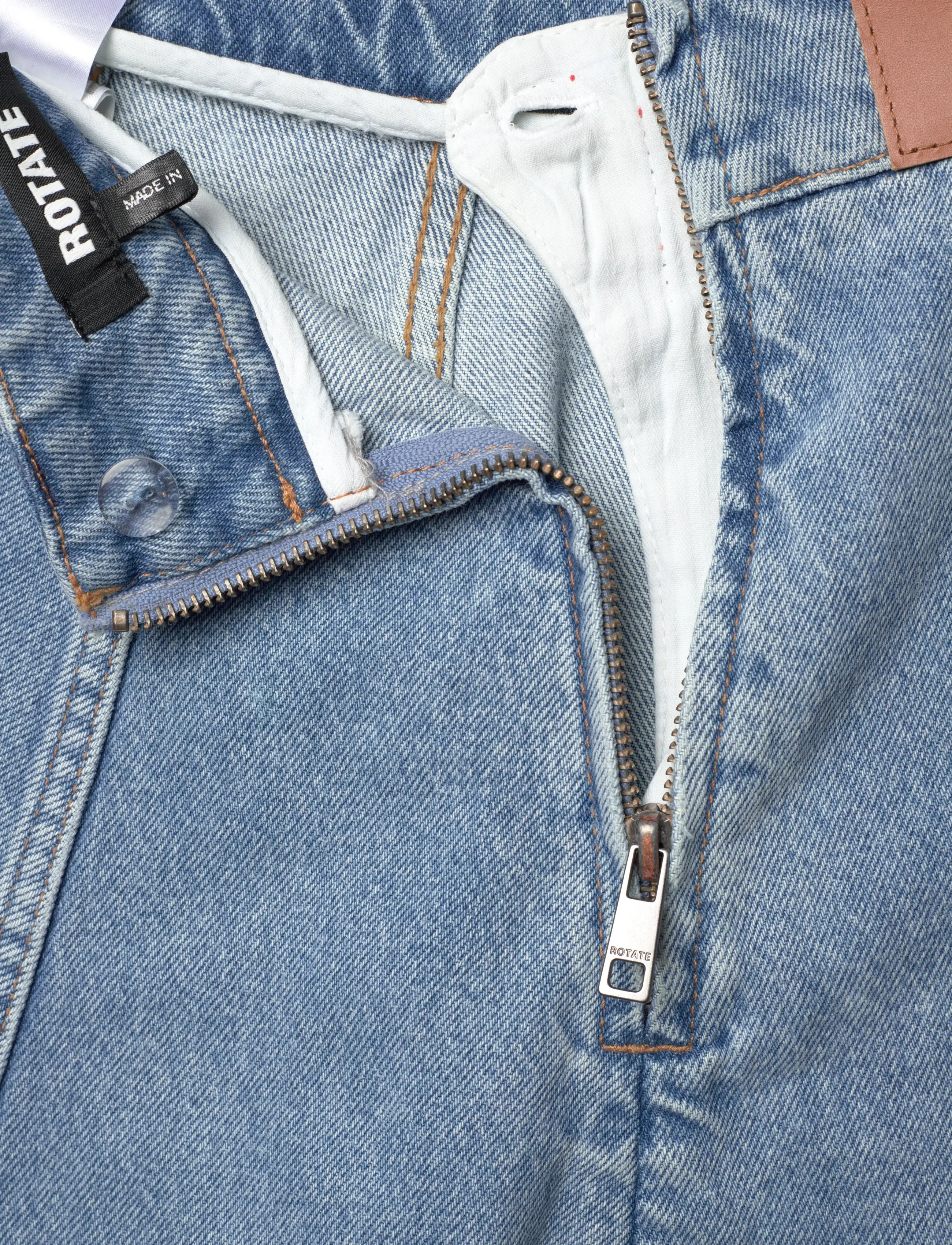 ROTATE - DENIM MINI SKIRT - jeansröcke - vintage blue, denim - 5