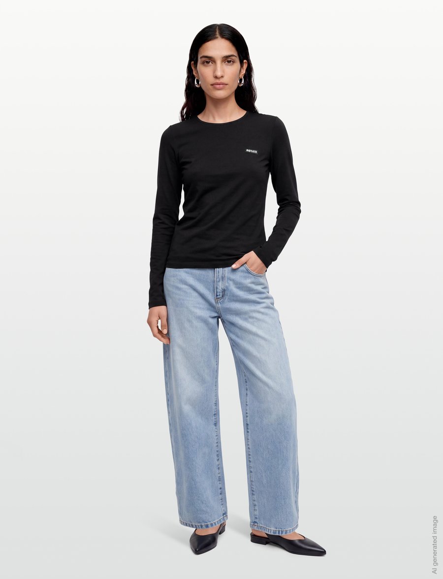 ROTATE - LONG SLEEVE T-SHIRT - langärmlige tops - black - 0