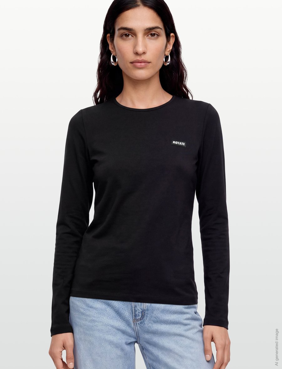ROTATE - LONG SLEEVE T-SHIRT - langärmlige tops - black - 3