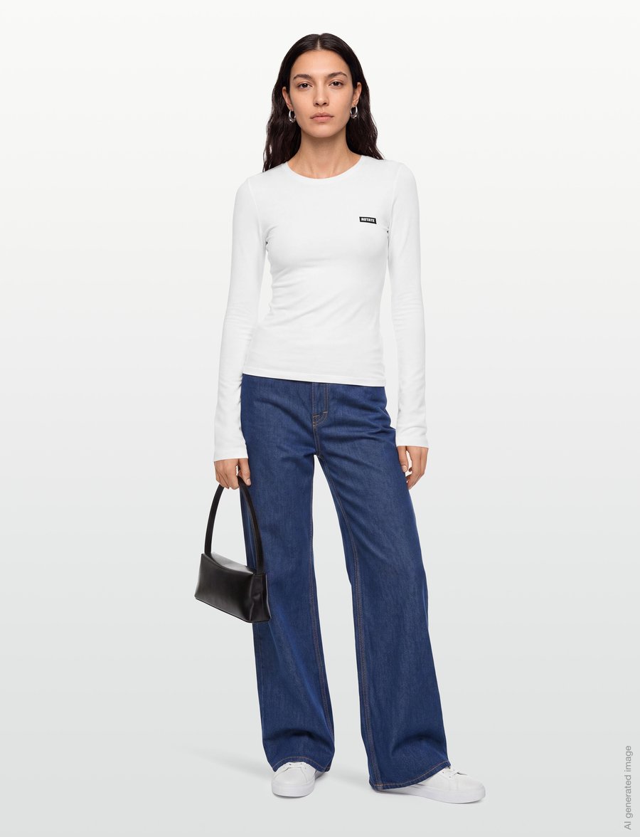 ROTATE - LONG SLEEVE T-SHIRT - langärmlige tops - bright white - 0