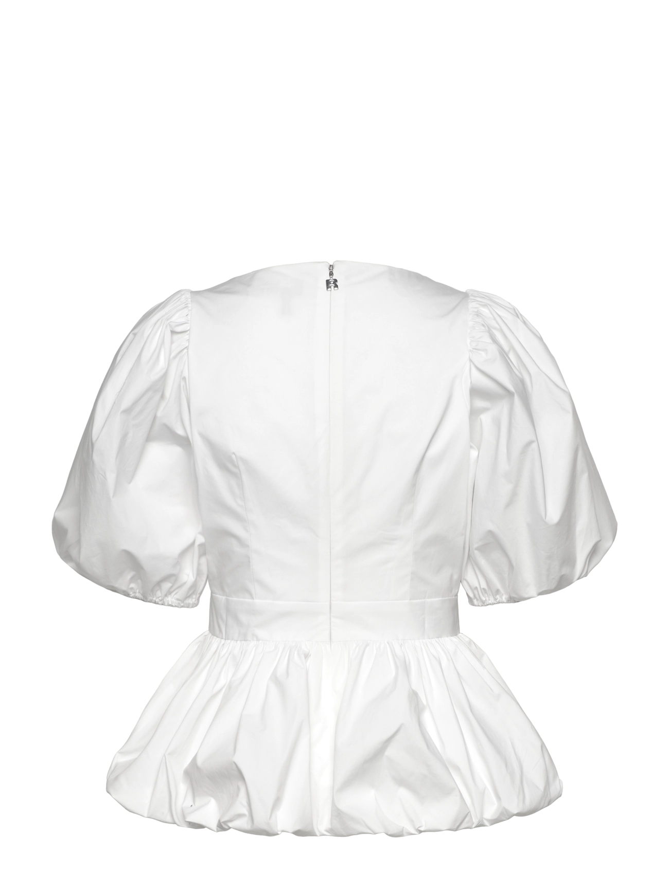 ROTATE - PUFF SLEEVE BUBBLE TOP - bright white - 2