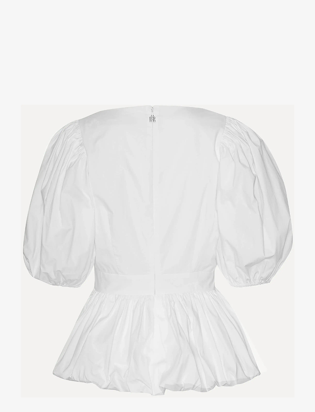 ROTATE - PUFF SLEEVE BUBBLE TOP - bright white - 3