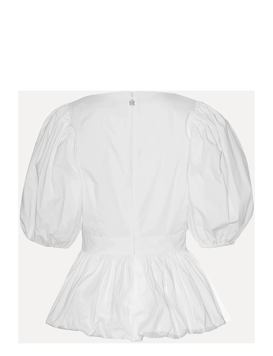 ROTATE - Puff Sleeve Bubble Top - bright white - 3