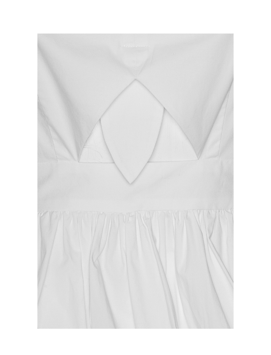 ROTATE - Puff Sleeve Bubble Top - bright white - 4