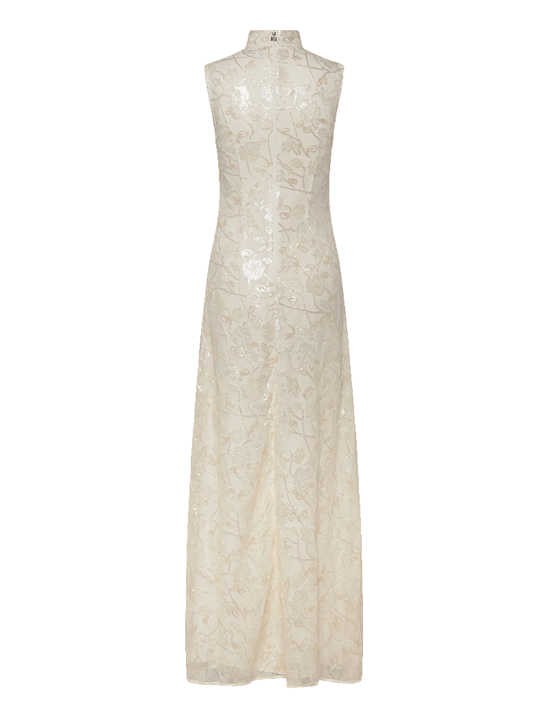 ROTATE Birger Christensen - LACE SEQUIN MAXI DRESS - aftenkjoler - egret - 1