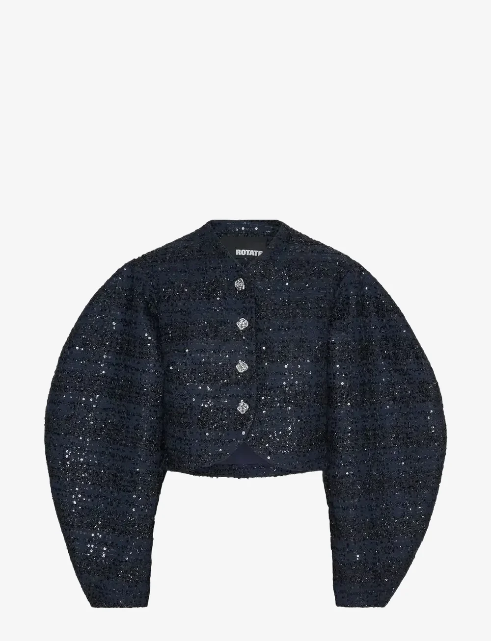 ROTATE Birger Christensen - BOUCLE SHORT JACKET - herbstjacken - navy blazer - 1