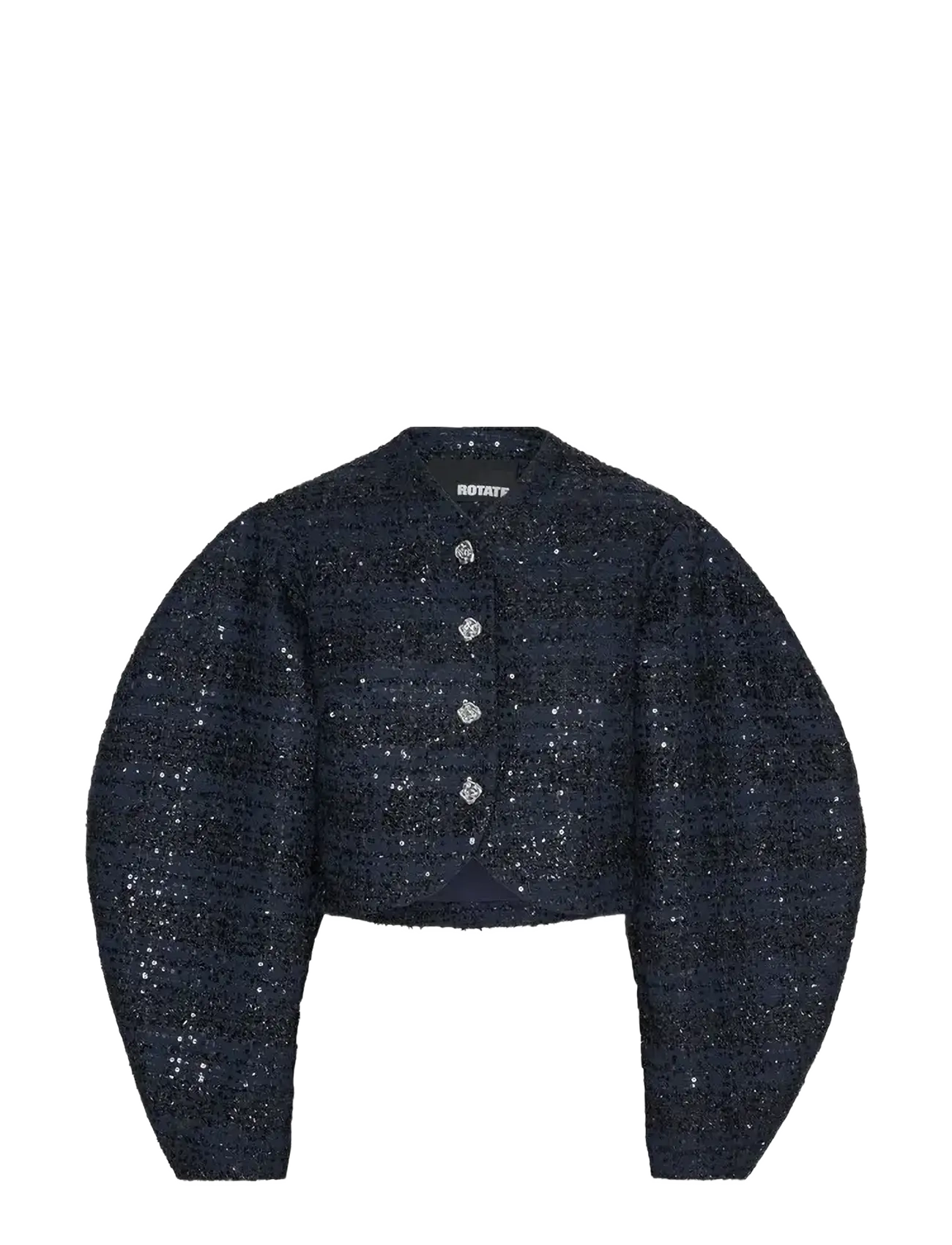 BOUCLE SHORT JACKET - NAVY BLAZER