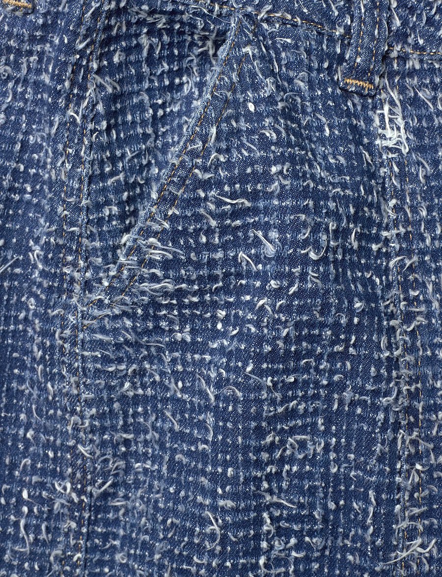 ROTATE - DENIM LOOSE FIT PANTS - wide leg jeans - medium blue denim - 5
