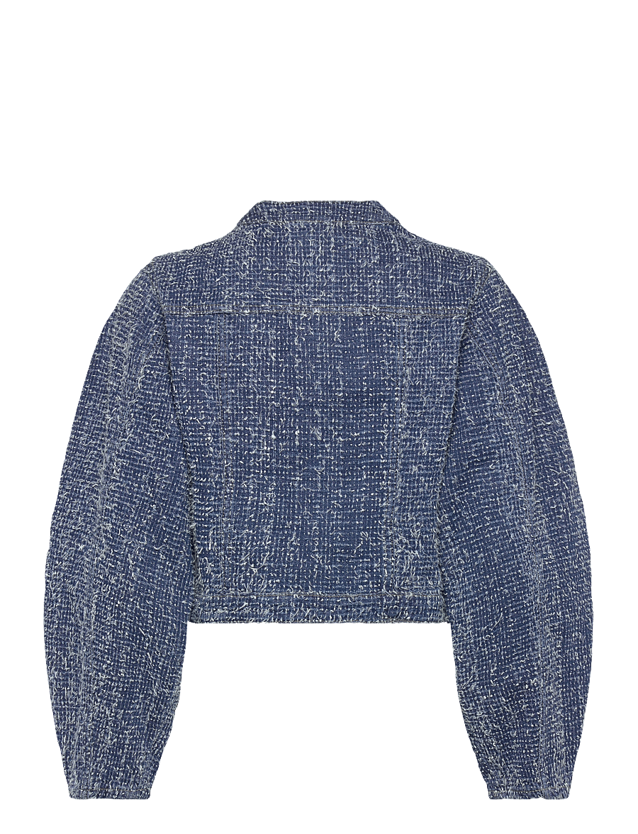 ROTATE - ROUND SLEEVE DENIM JACKET - kevättakit - medium blue denim - 2