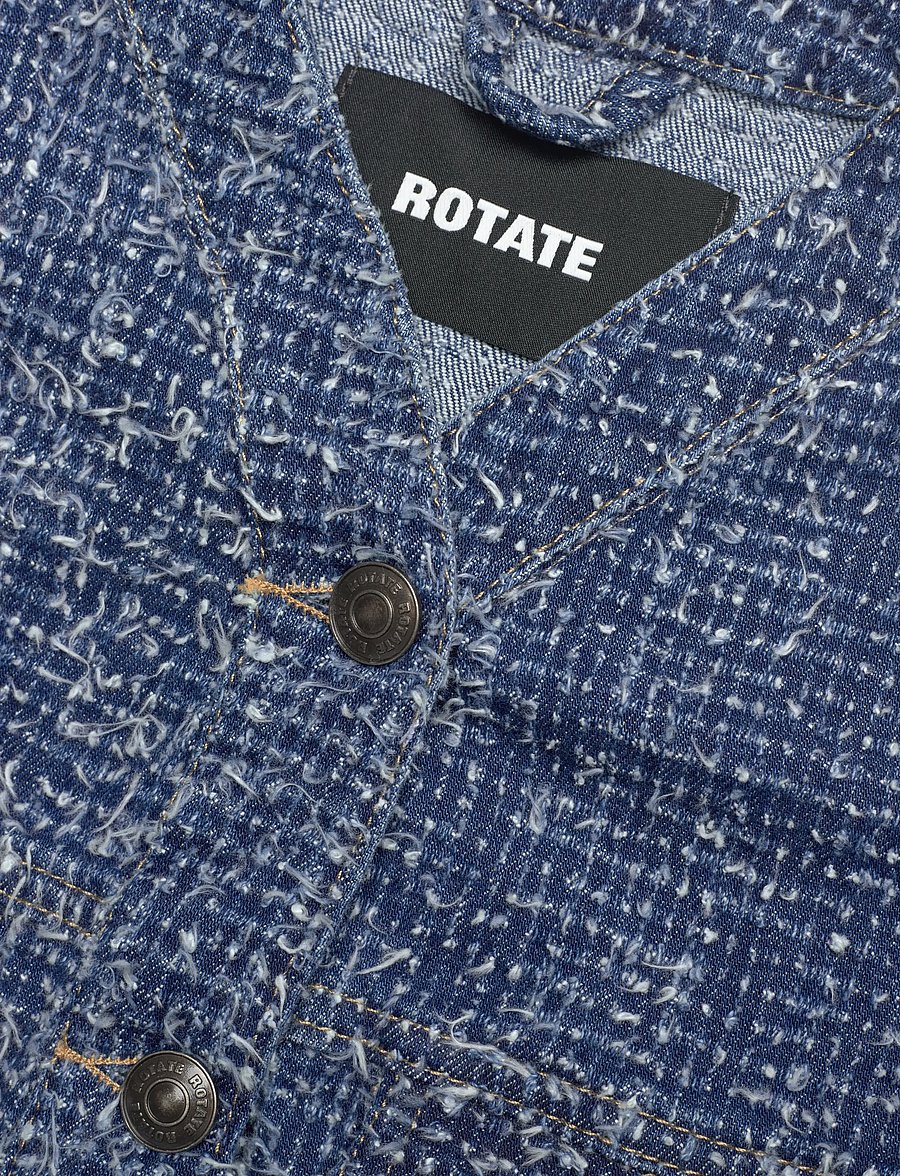 ROTATE - ROUND SLEEVE DENIM JACKET - kevättakit - medium blue denim - 5