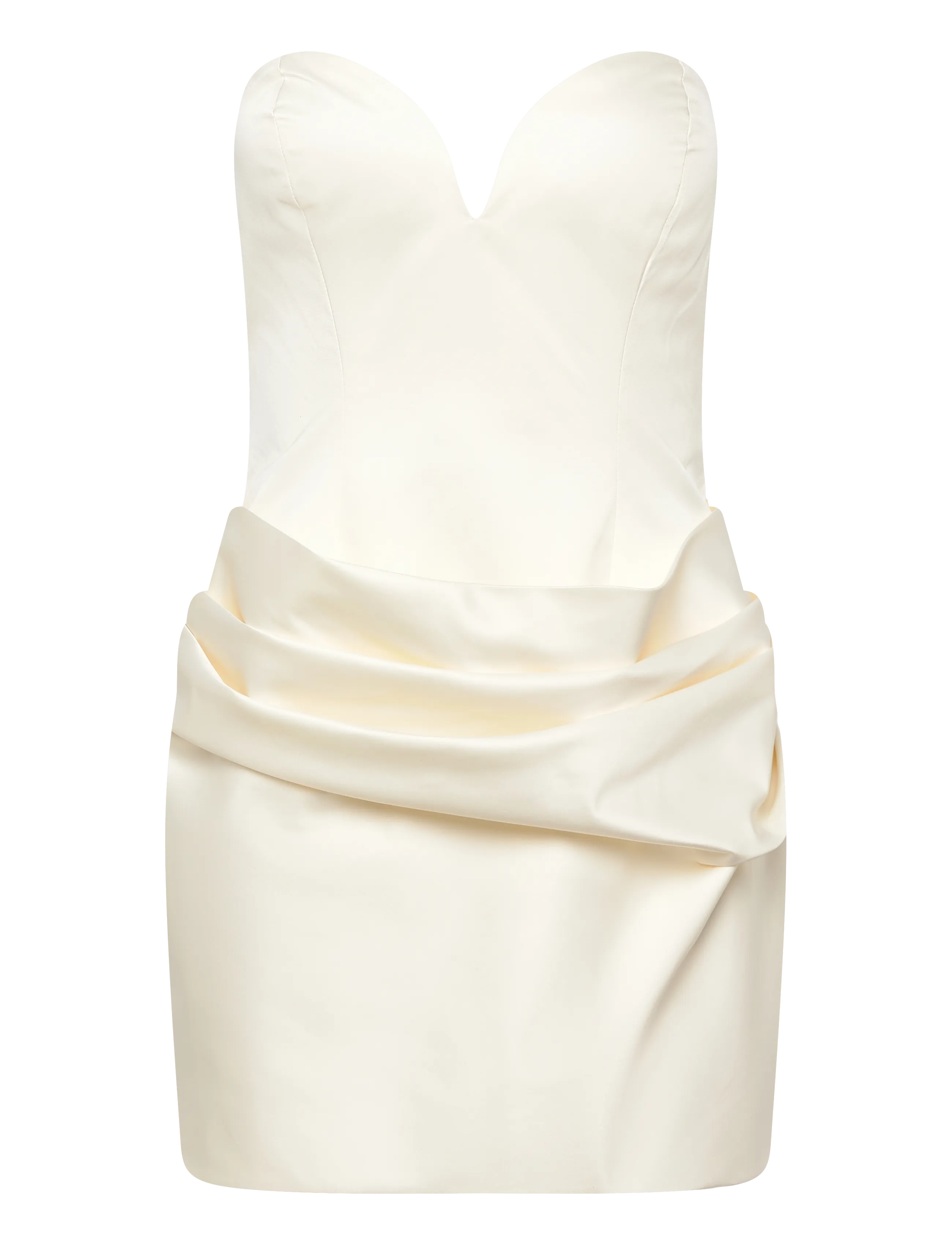 ROTATE - BUSTIER MINI DRESS - egret - 0