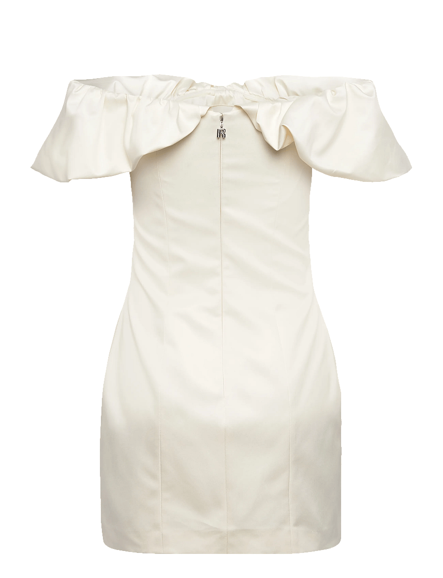 ROTATE - OFF-SHOULDER MINI DRESS - egret - 1