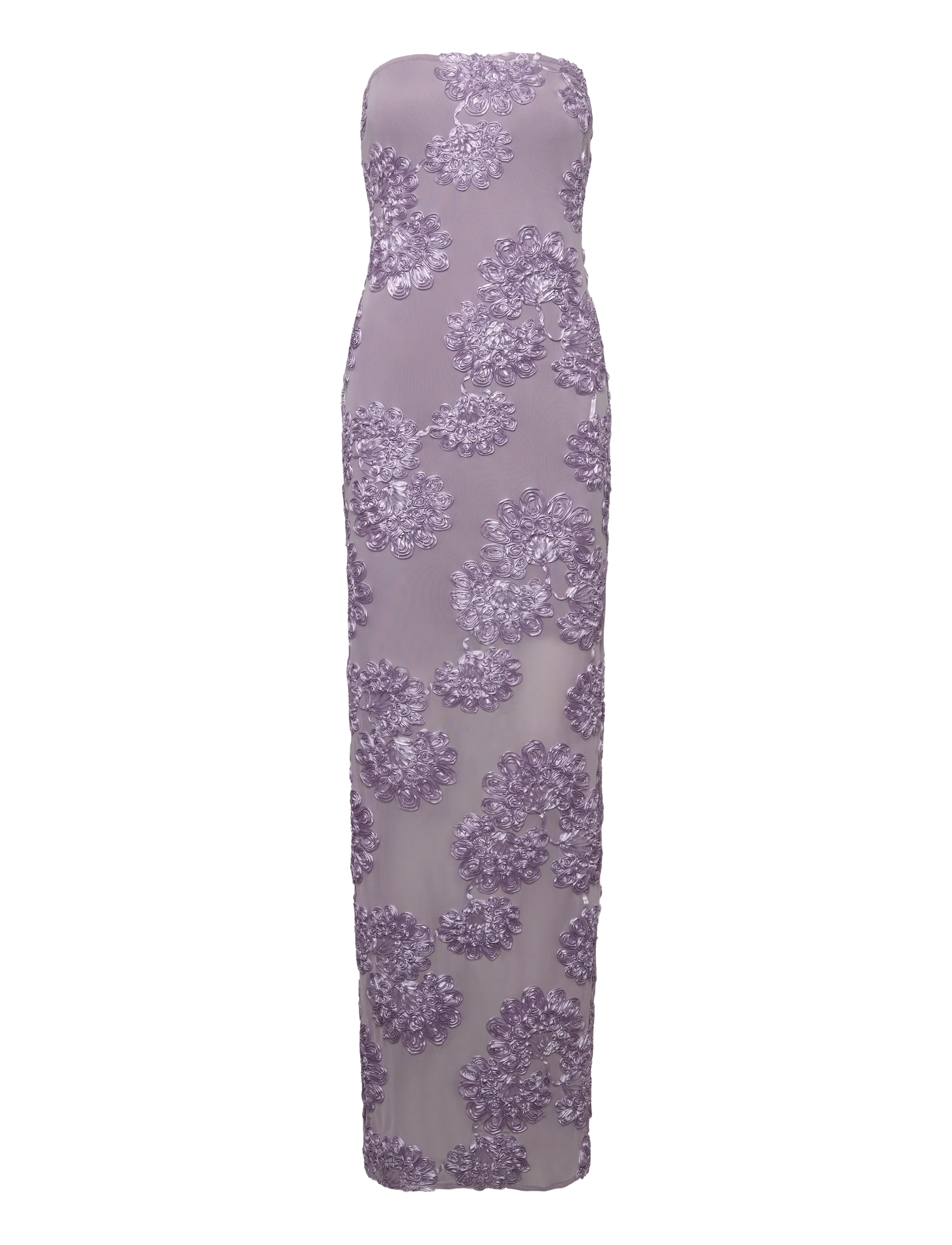 3D MESH MAXI DRESS - LAVENDER AURA