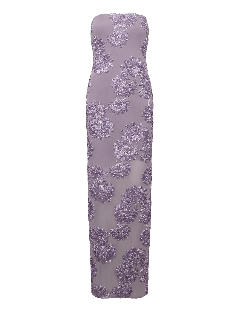 ROTATE Birger Christensen - 3D MESH MAXI DRESS - aftonklänningar - lavender aura - 0