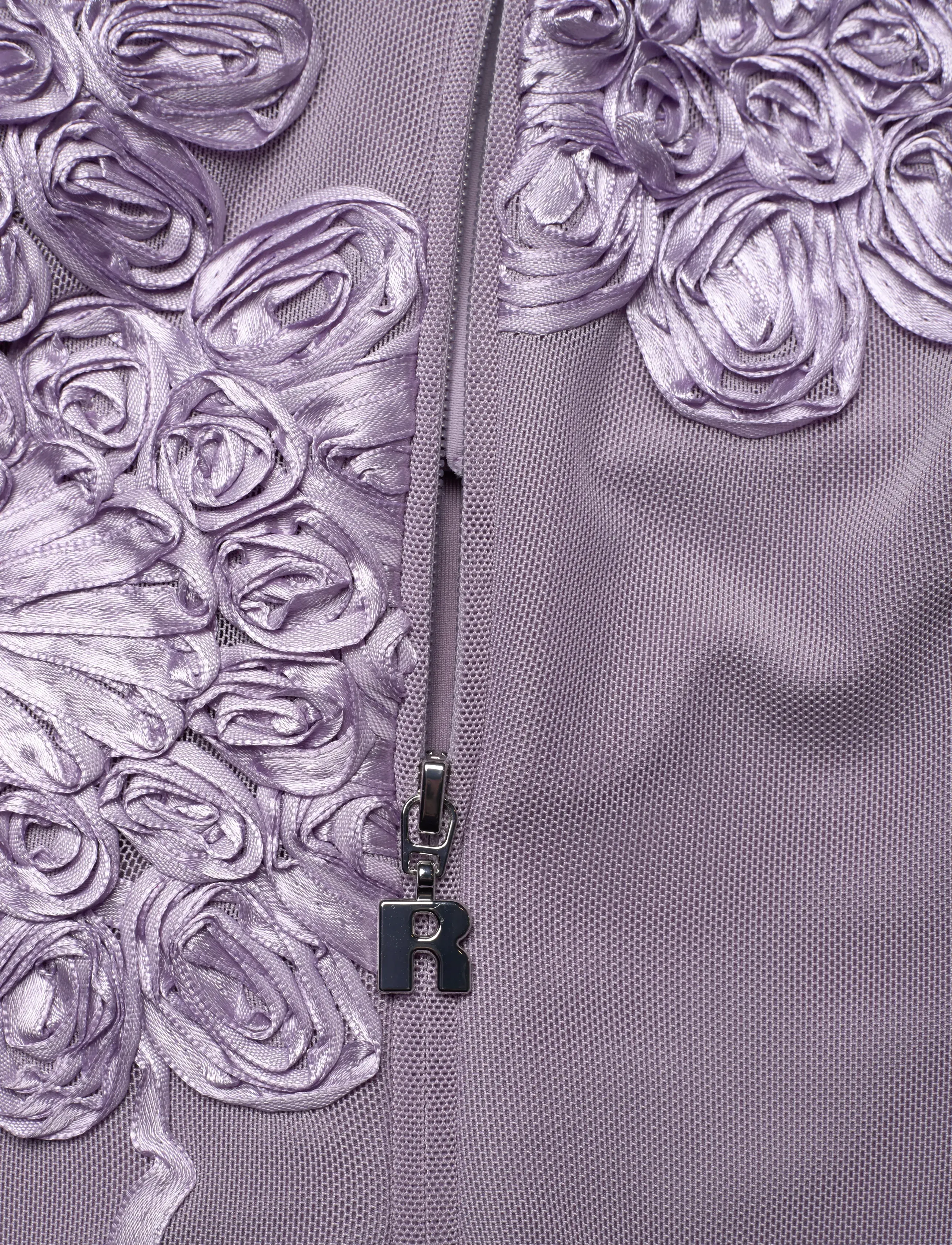 ROTATE - 3D MESH MAXI DRESS - lavender aura - 3