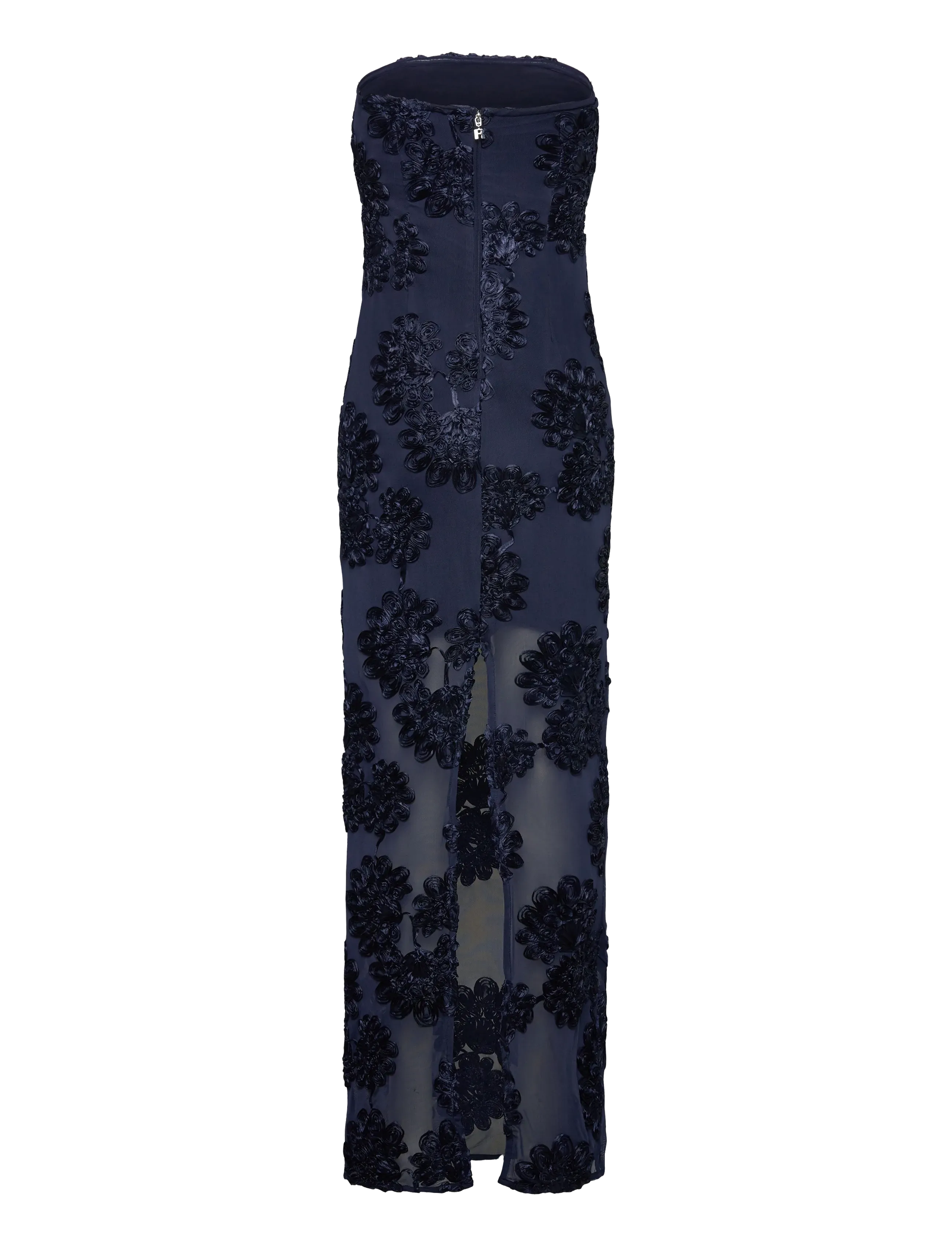 ROTATE - 3D MESH MAXI DRESS - blueprint - 2