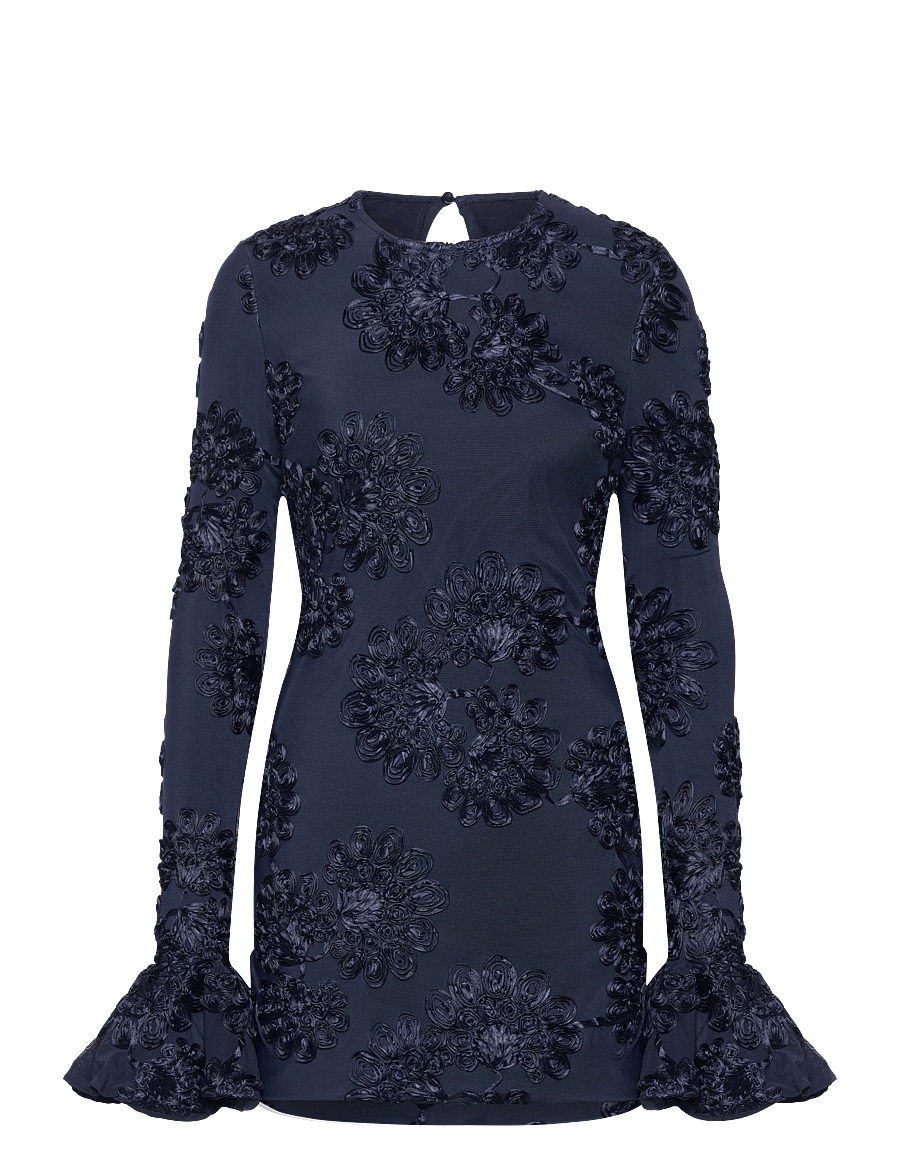 ROTATE - 3D MESH MINI DRESS - blueprint - 0
