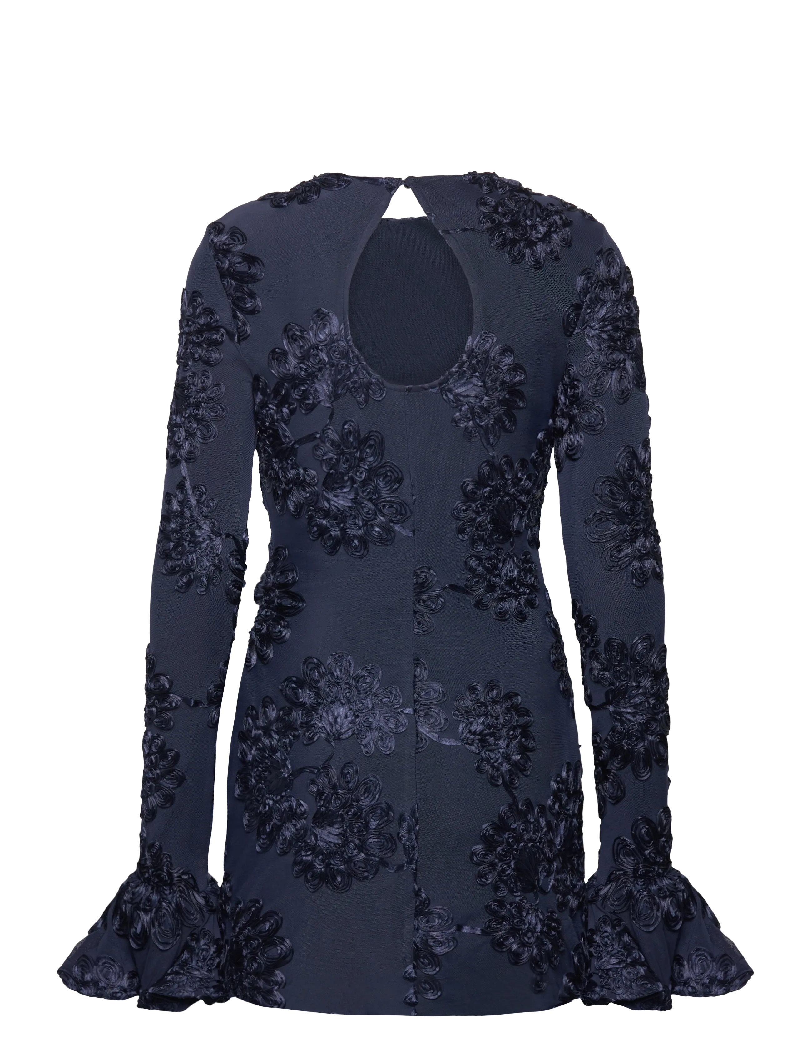 ROTATE - 3D MESH MINI DRESS - blueprint - 1