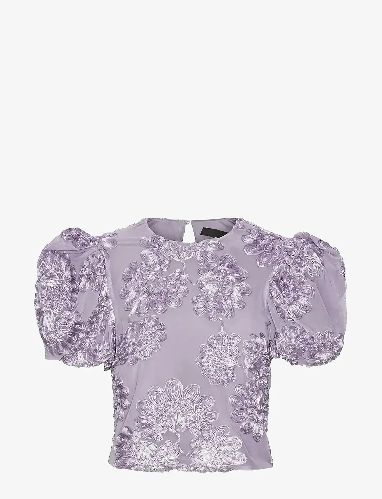 ROTATE Birger Christensen - 3D MESH SLEEVELESS TOP - kortærmede bluser - lavender aura - 1