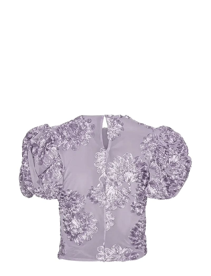 ROTATE Birger Christensen - 3D MESH SLEEVELESS TOP - kortærmede bluser - lavender aura - 2