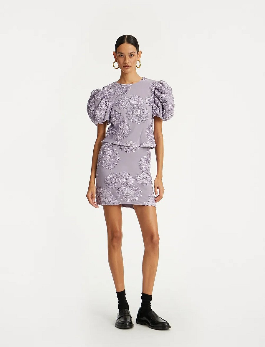 ROTATE - 3D MESH SLEEVELESS TOP - kurzämlige blusen - lavender aura - 0
