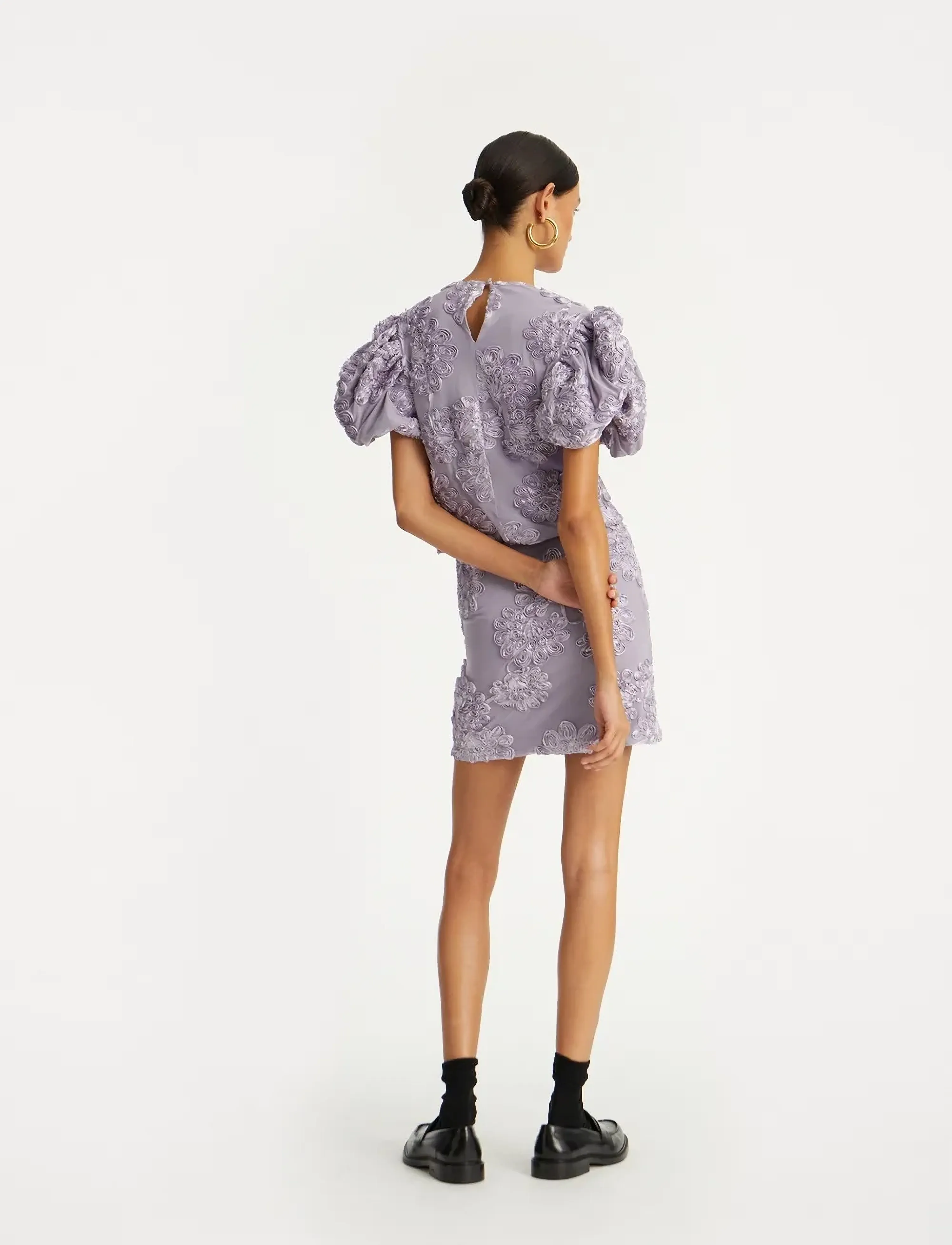 ROTATE - 3D MESH SLEEVELESS TOP - kurzämlige blusen - lavender aura - 3