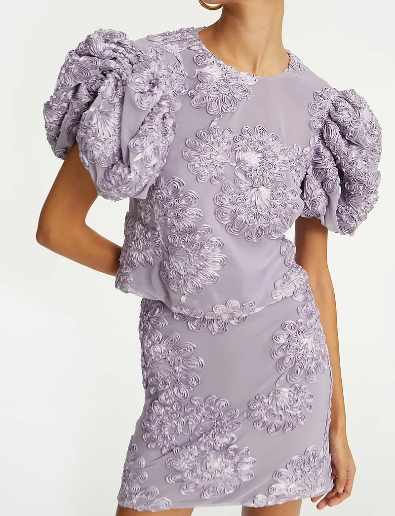 ROTATE Birger Christensen - 3D MESH SLEEVELESS TOP - kortærmede bluser - lavender aura - 5