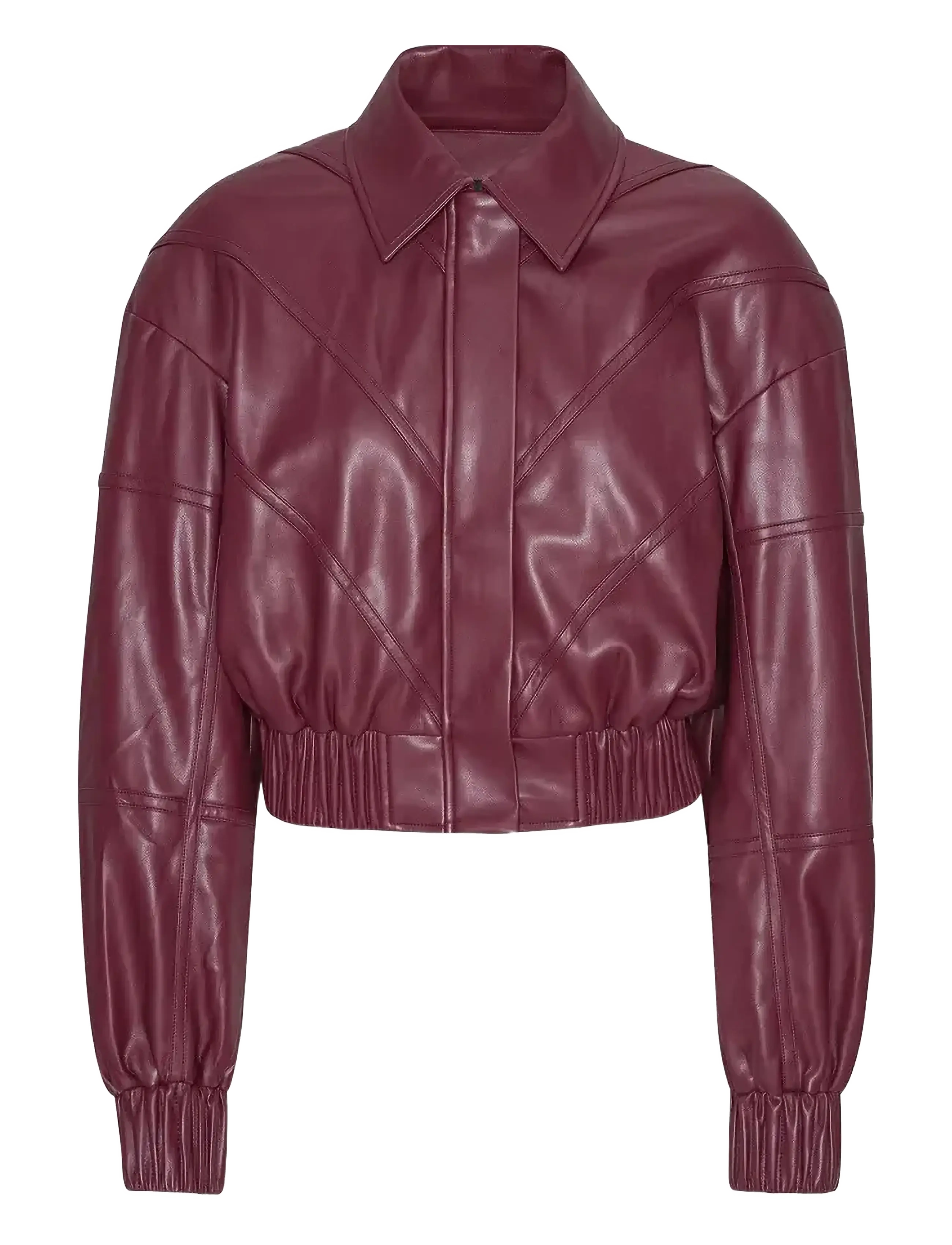ROTATE BOMBER JACKET - ROTATE Birger Christensen - ZINFANDEL / burgundy