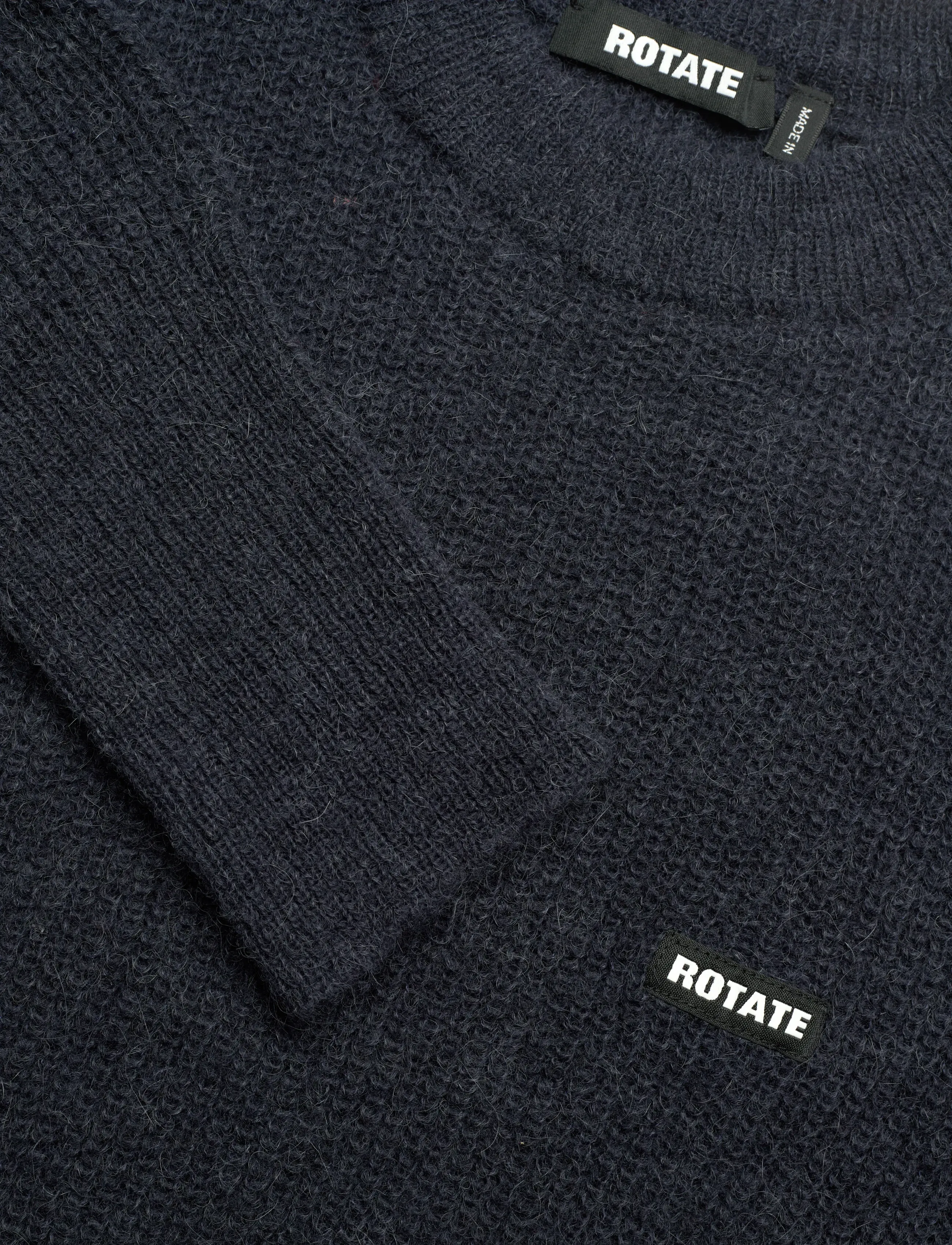 ROTATE - KNIT PUFF CREWNECK - navy blazer - 2