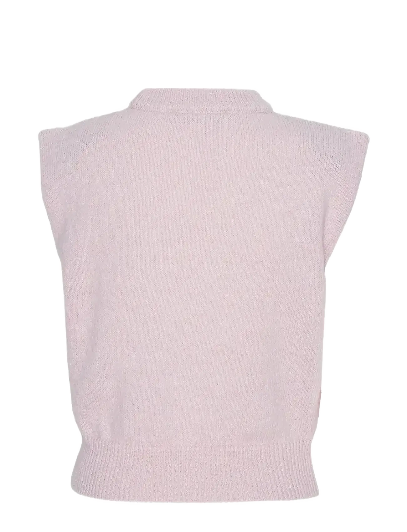 ROTATE - KNIT CROPPED VEST - jumpers - ballerina - 1