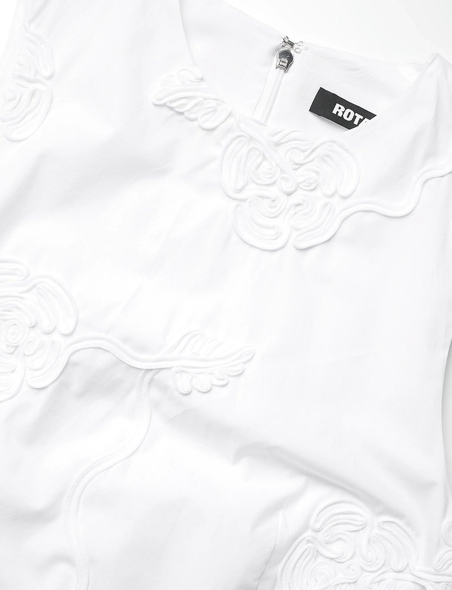 ROTATE - POPLIN MINI DRESS - bright white - 2