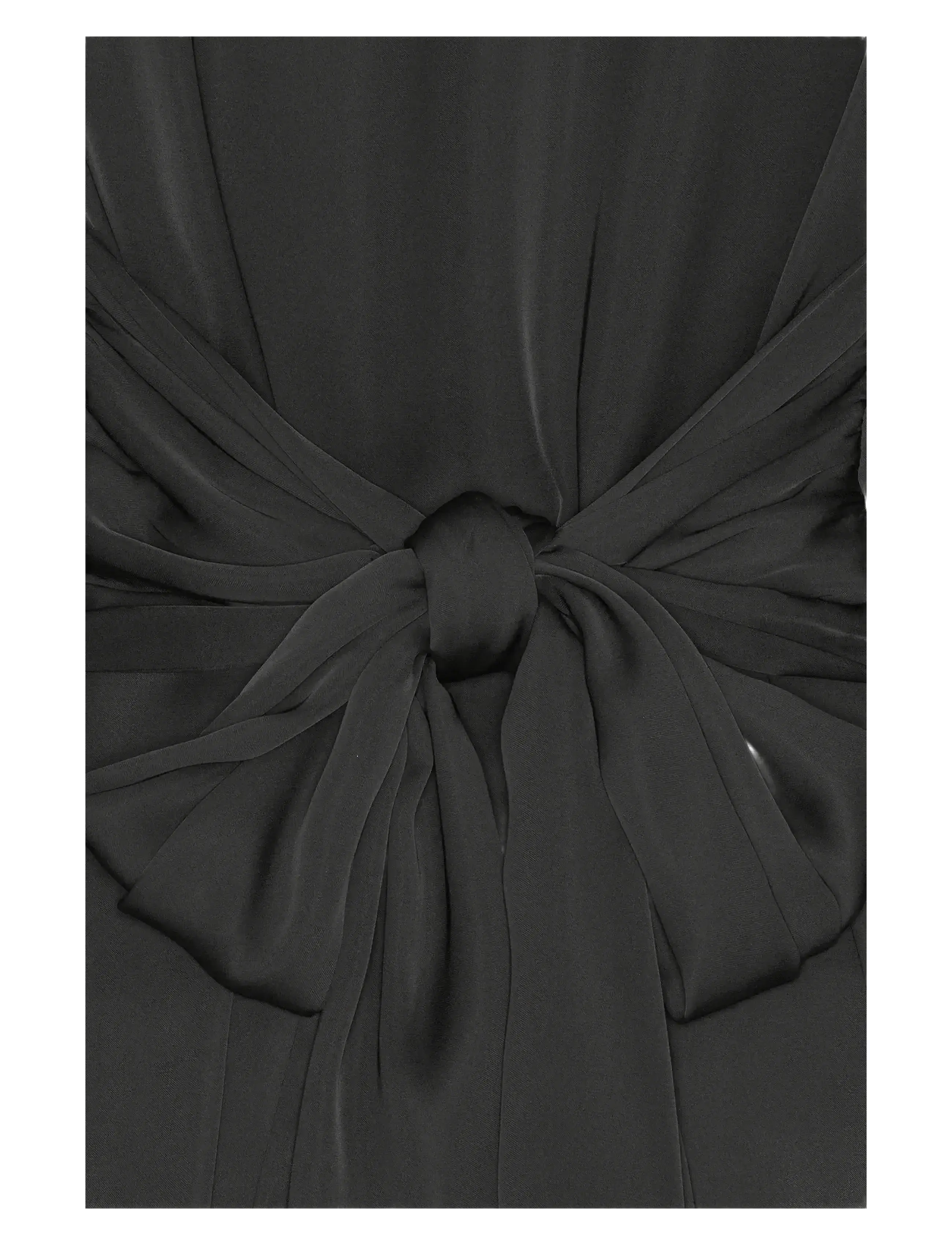 ROTATE - SATIN TIE SHIRT DRESS - black - 3
