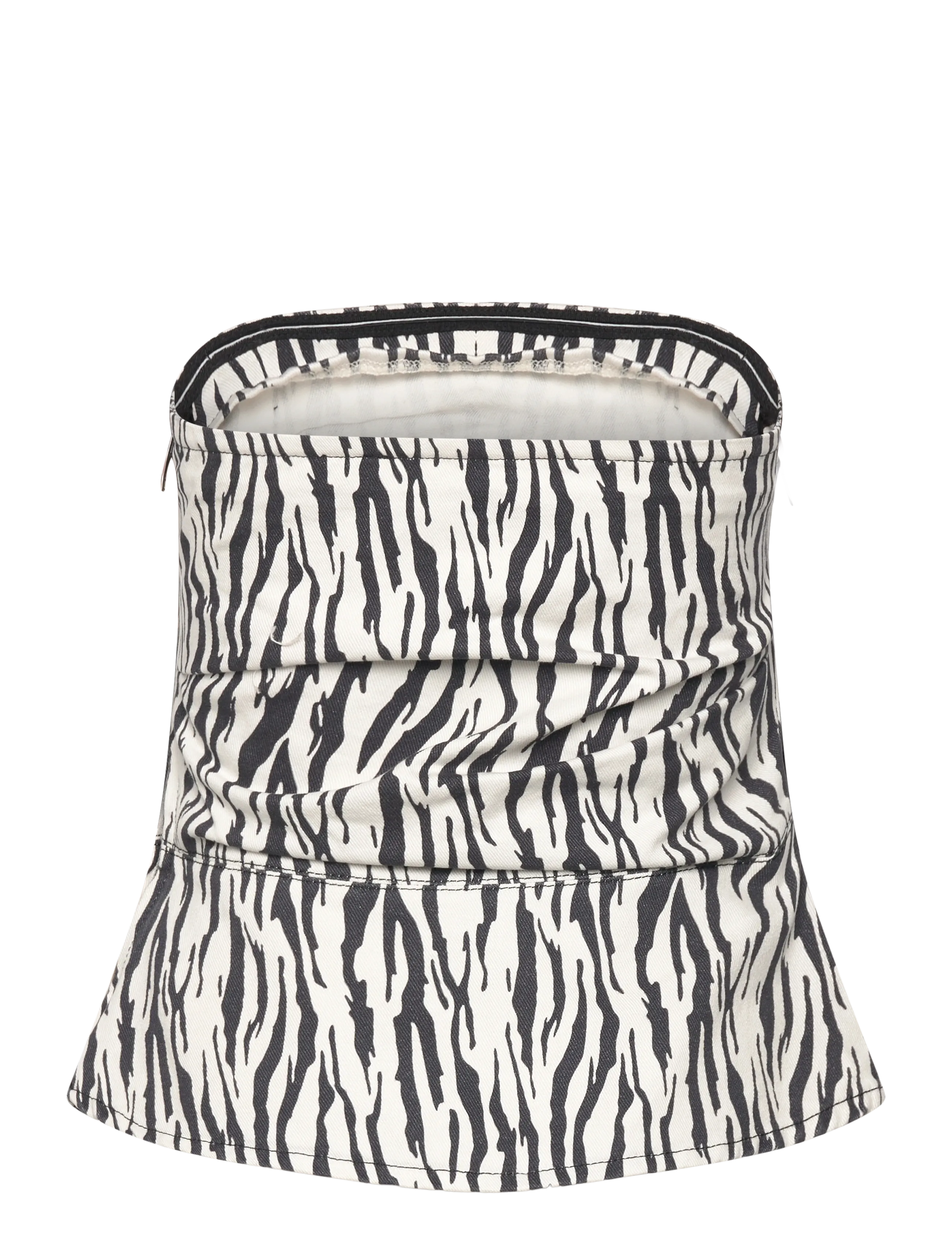 ROTATE Birger Christensen - PRINTED DENIM TOP - egret comb. - 1