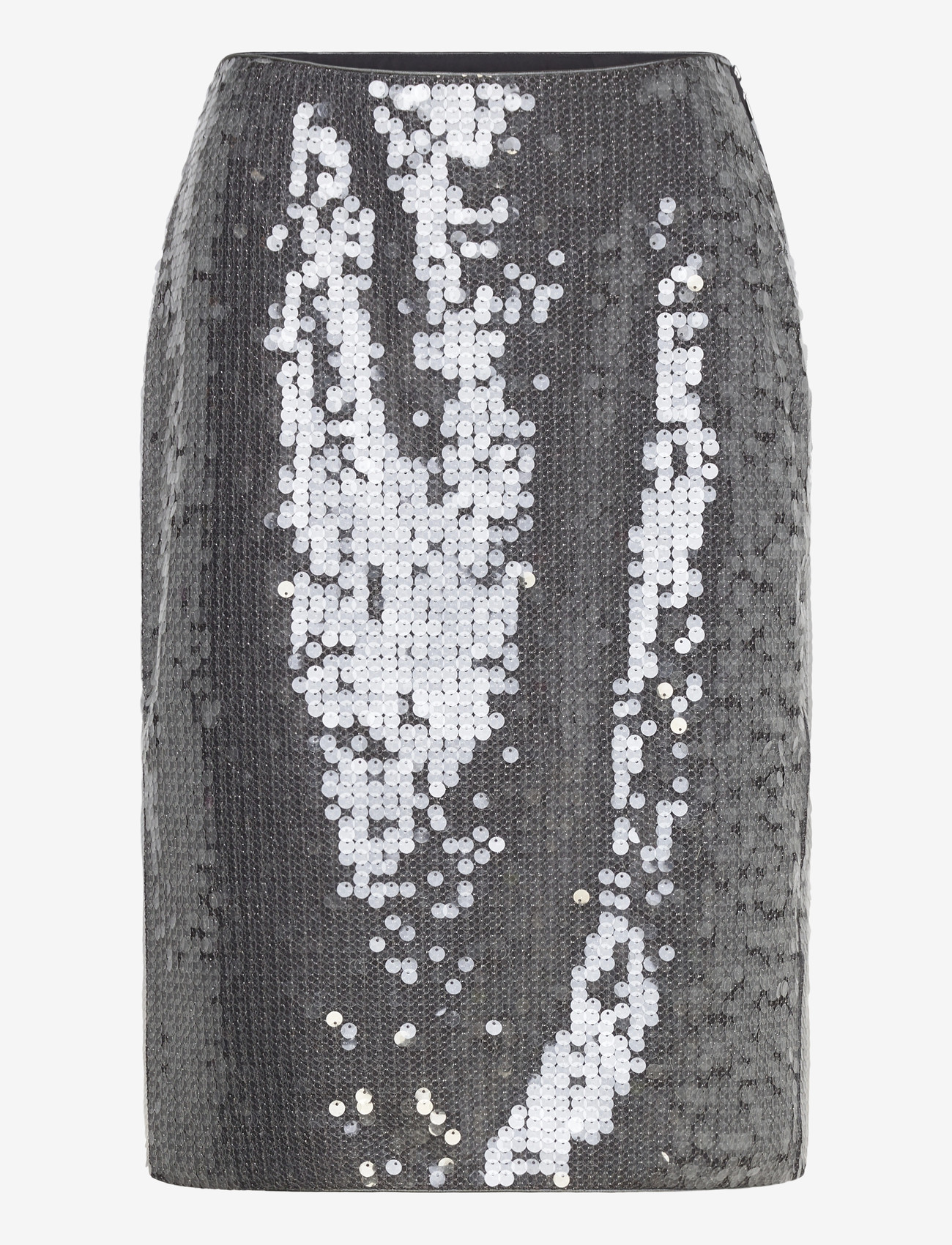 ROTATE Birger Christensen - NET SEQUIN MIDI SKIRT - pencil skirts - blackened  pearl (dark gray) - 0