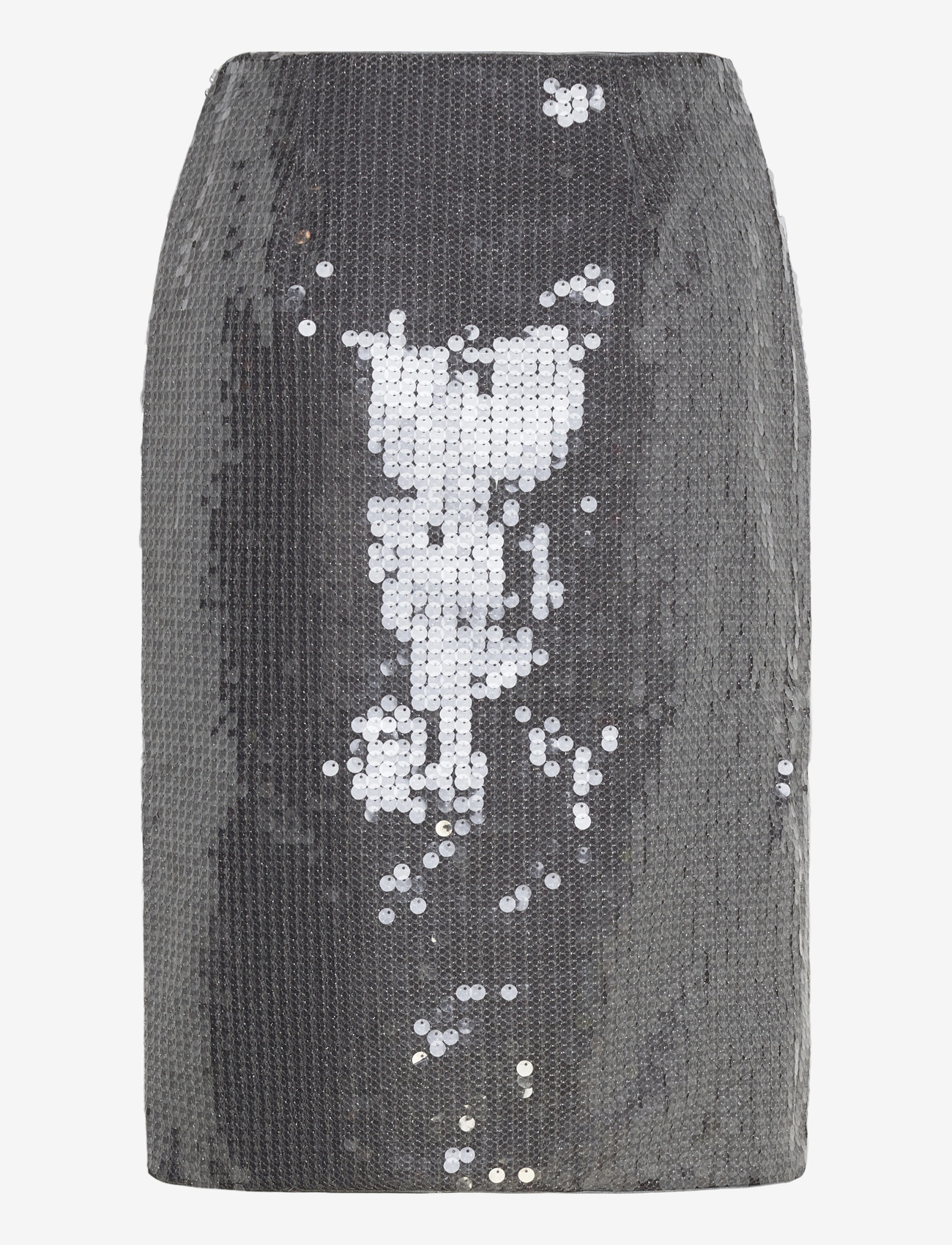 ROTATE Birger Christensen - NET SEQUIN MIDI SKIRT - pencil skirts - blackened  pearl (dark gray) - 1