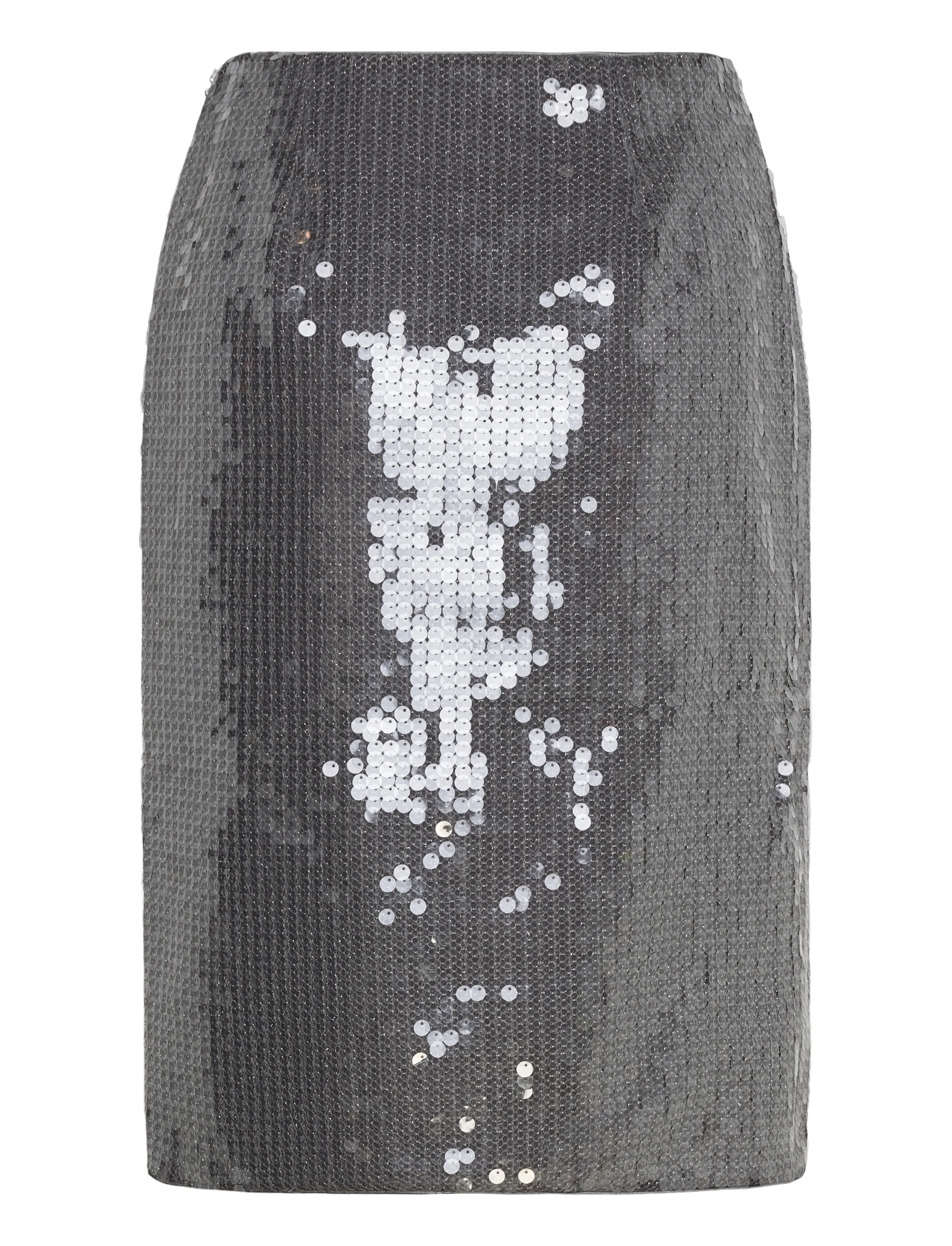 ROTATE - NET SEQUIN MIDI SKIRT - paillet nederdele - blackened  pearl (dark gray) - 1