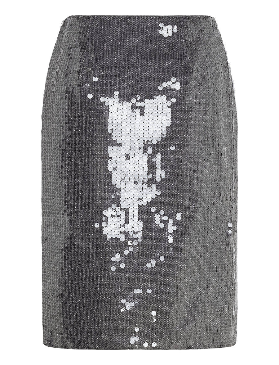 ROTATE - NET SEQUIN MIDI SKIRT - paillet nederdele - blackened pearl (dark gray) - 1