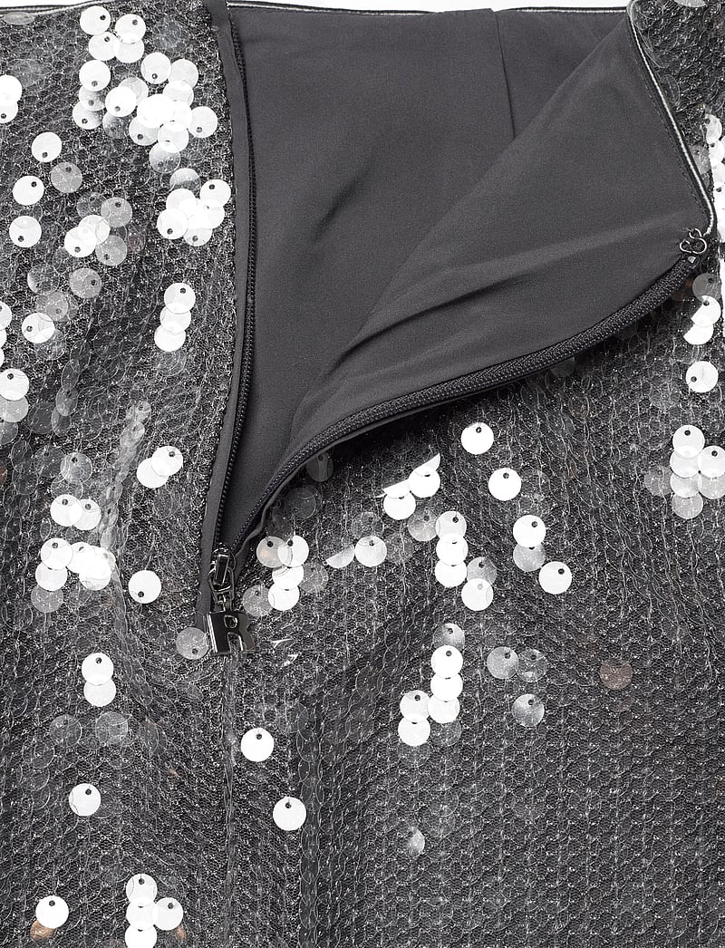 ROTATE Birger Christensen - NET SEQUIN MIDI SKIRT - paljettkjolar - blackened pearl (dark gray) - 2