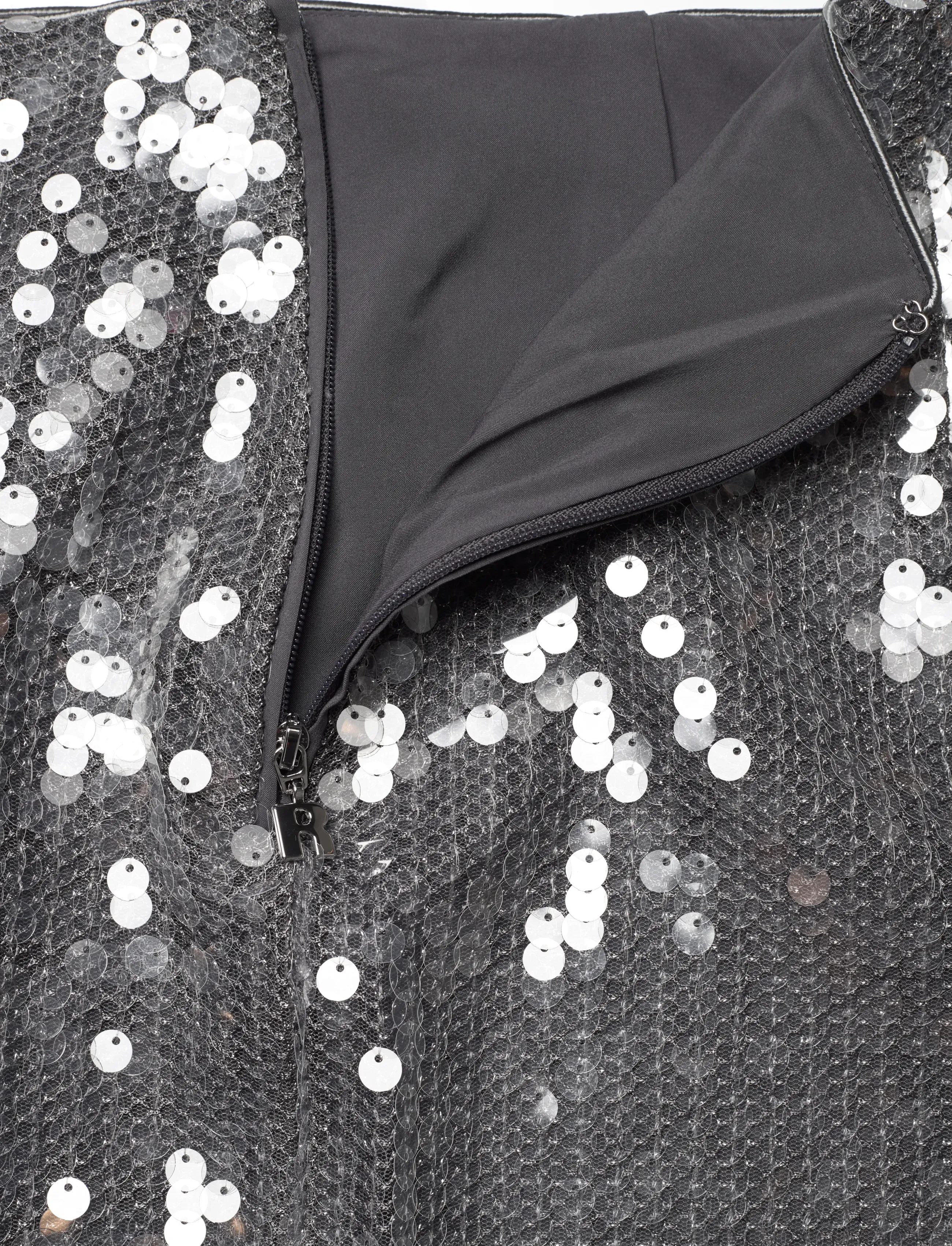 ROTATE - NET SEQUIN MIDI SKIRT - paillet nederdele - blackened  pearl (dark gray) - 2