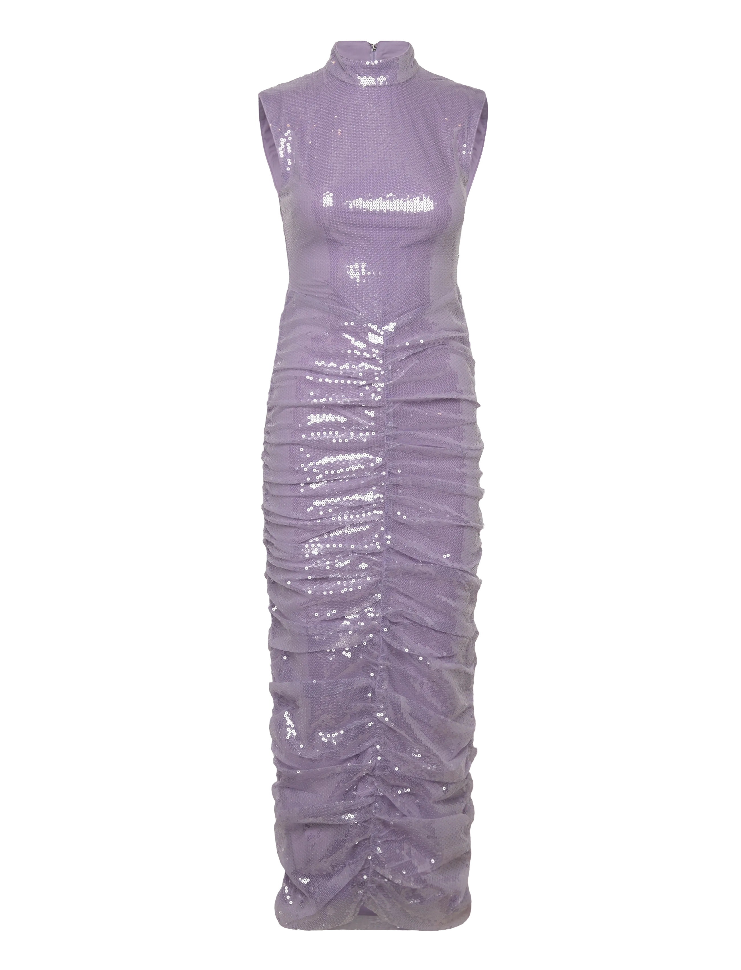 ROTATE Birger Christensen SEQUIN MIDI DRESS - Sequin Dresses - MISTY LILAC / purple