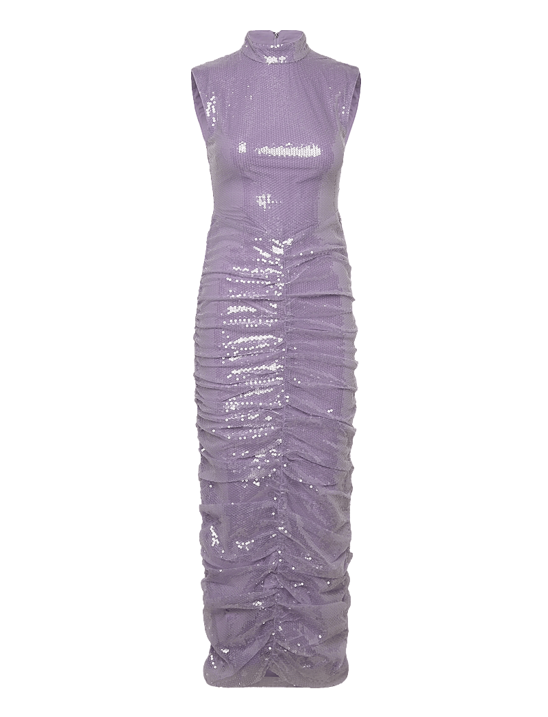 ROTATE Birger Christensen - SEQUIN MIDI DRESS - sequin dresses - misty lilac - 0