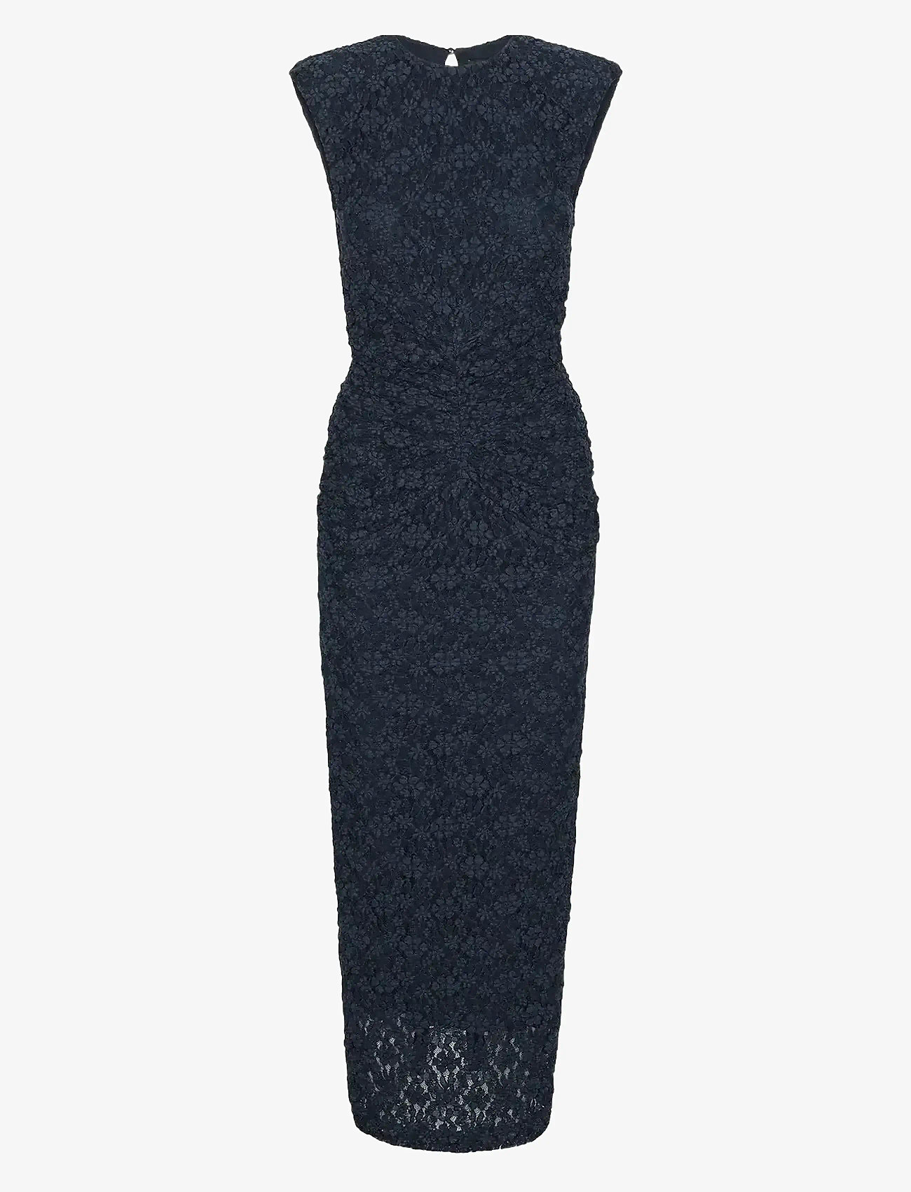 ROTATE - LACE LONG MIDI DRESS - navy blazer - 1