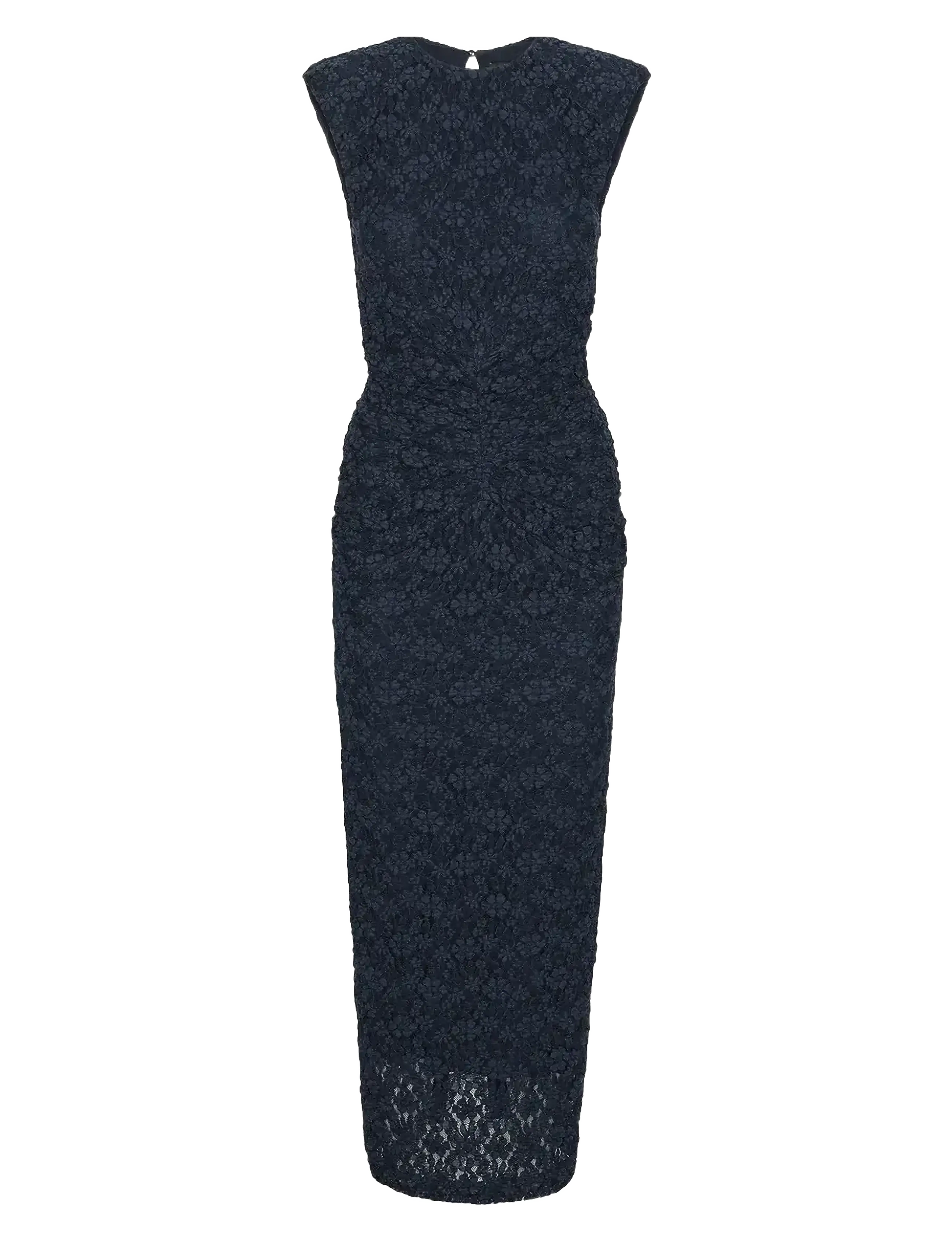 ROTATE Birger Christensen LACE LONG MIDI DRESS - Midi dresses - NAVY BLAZER / navy