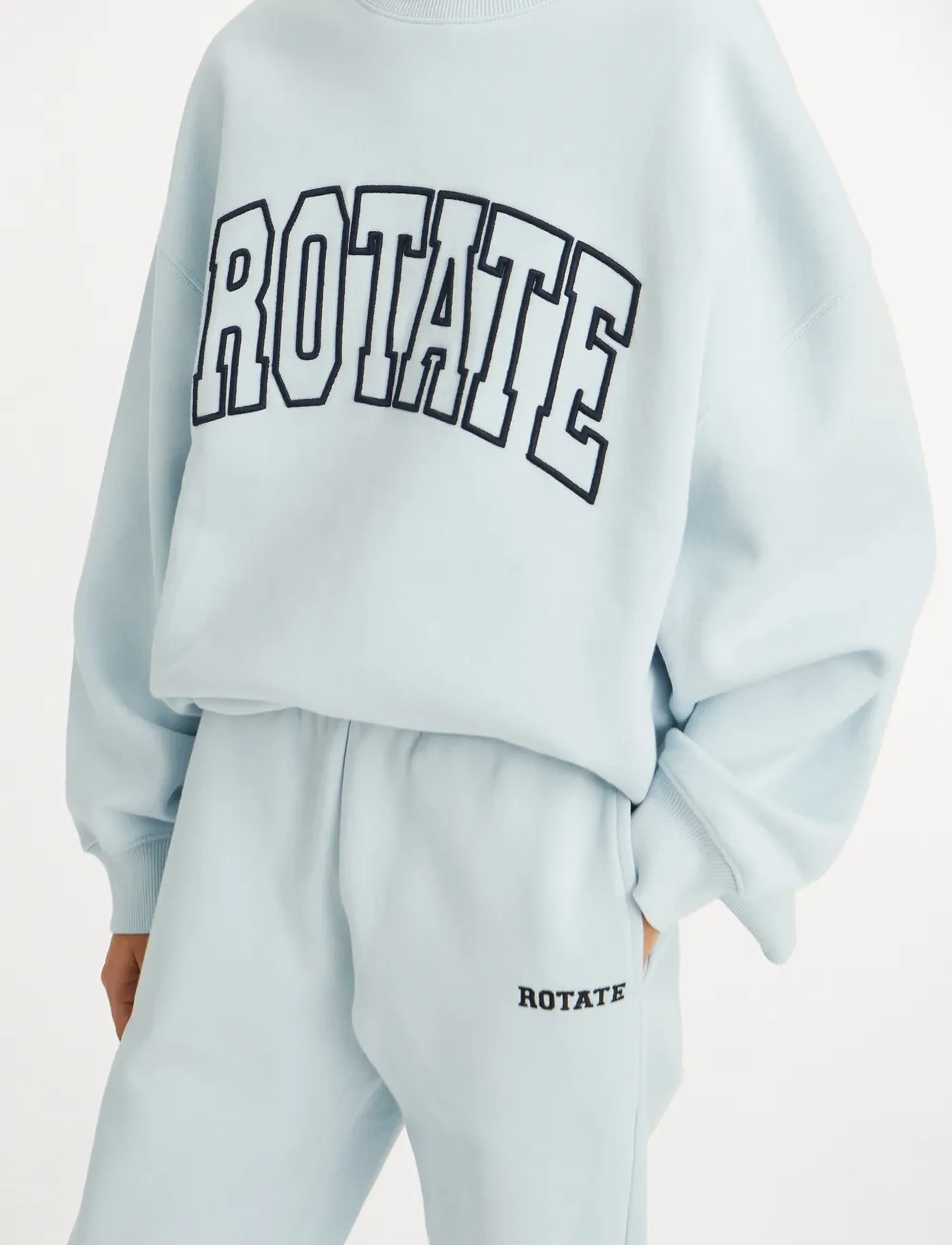 ROTATE - HEAVY SWEAT CREWNECK - baby blue - 5