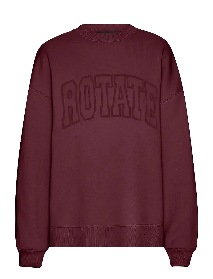 ROTATE - HEAVY SWEAT CREWNECK - speciella tillfällen - zinfandel - 1