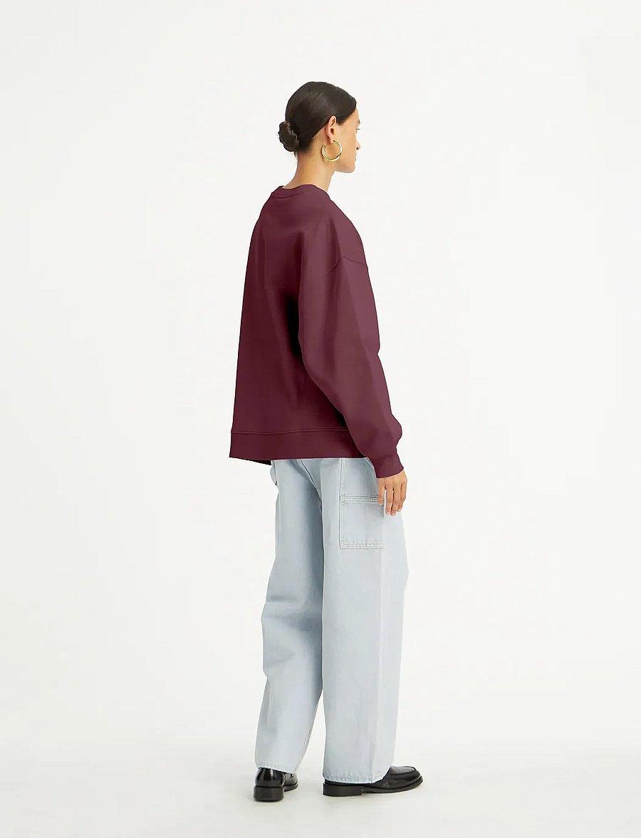 ROTATE - HEAVY SWEAT CREWNECK - speciella tillfällen - zinfandel - 5